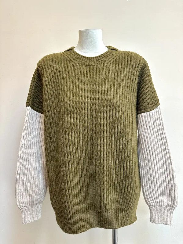 Loewe Loewe Color Block Wool Blend Knit Sweater 0089 Size S / US 4 / IT 40 - 1 Thumbnail