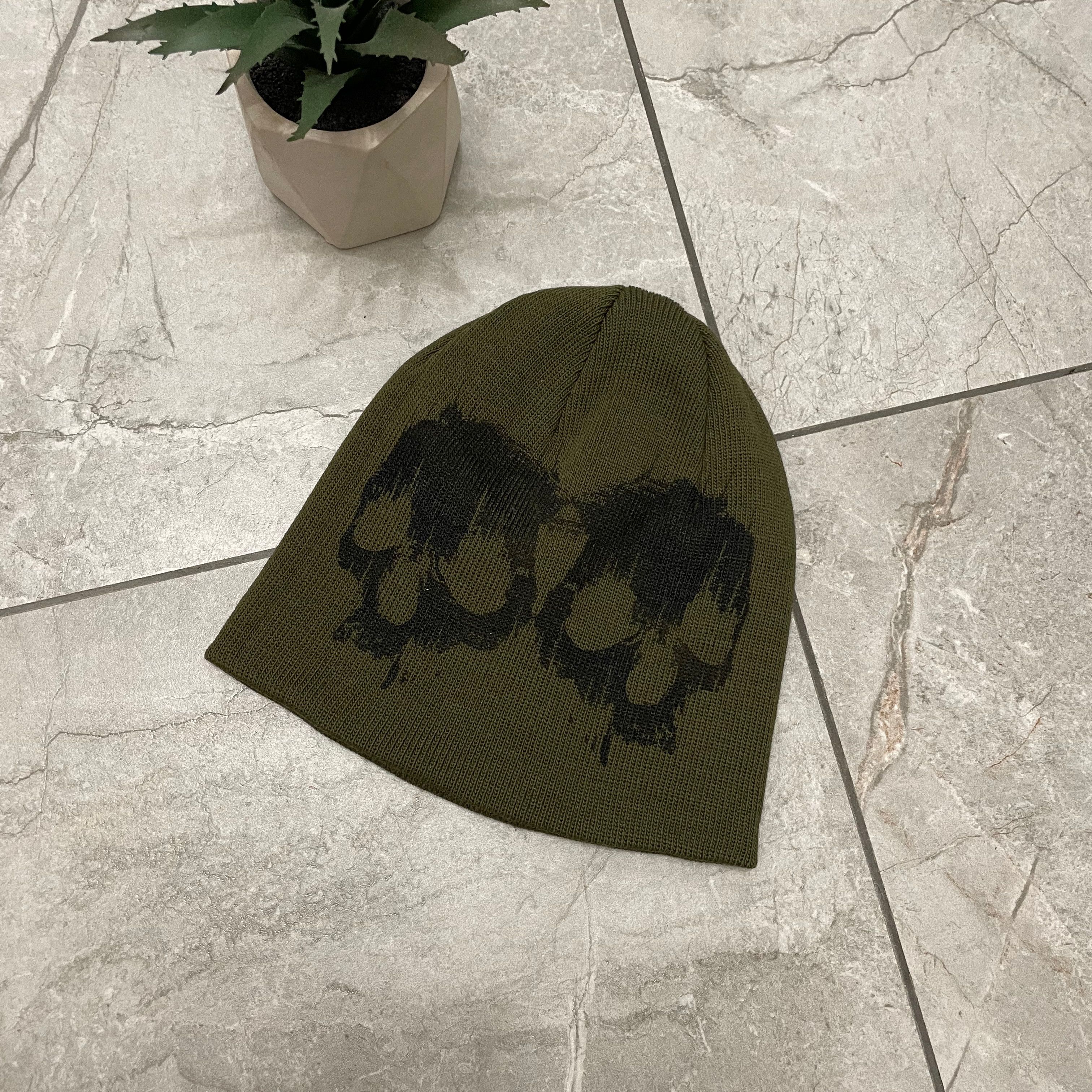 Other Very rare beanie hat y2k grunge print skull Size ONE SIZE - 1 Thumbnail