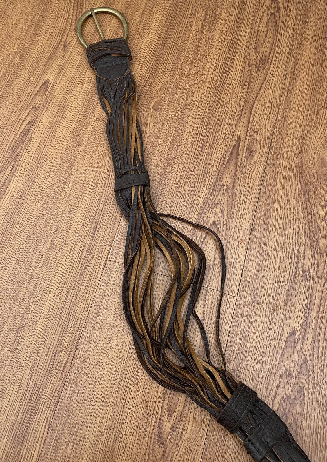 If Six Was Nine × Japanese Brand × KMRii 100% Leather belt Size ONE SIZE - 2 Thumbnail