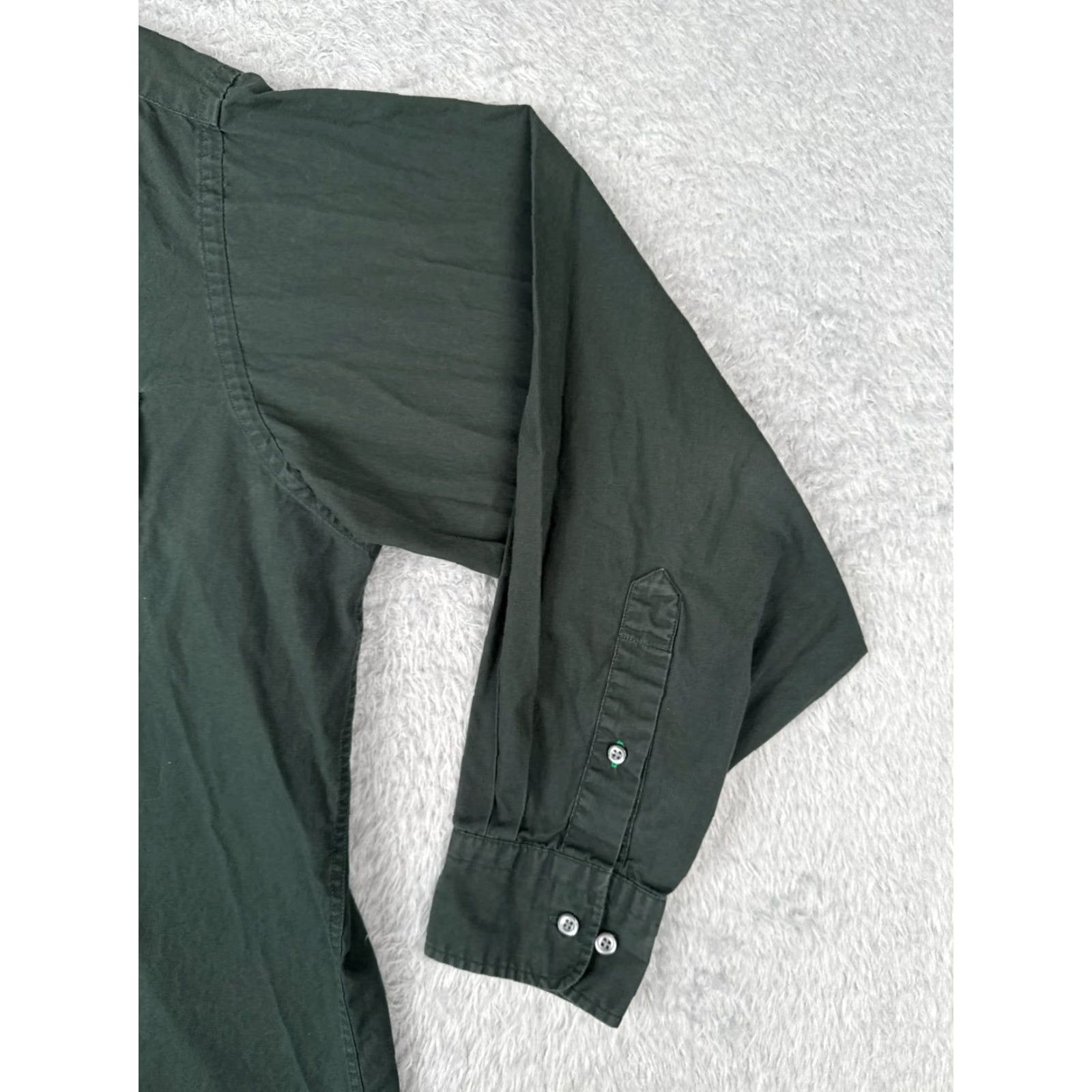 Tommy Hilfiger Tommy Hilfiger Shirt Men Button-Up 15.5 Green Long Sleeve Pocket 100% Cotton Everyday Wear Mens Size US M / EU 48-50 / 2 - 4 Thumbnail