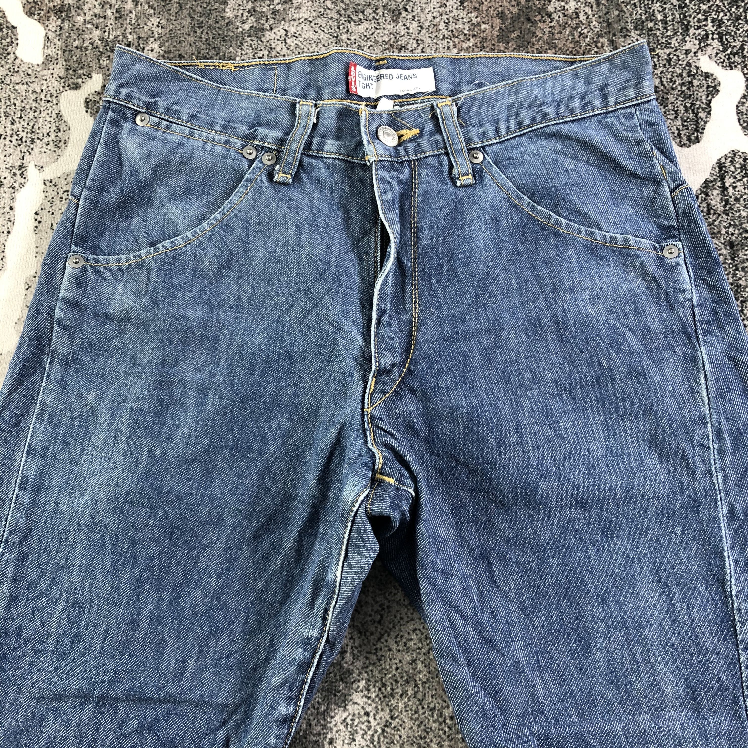 Levi's Vintage Levis Engineered Jeans Blue Wash Denim KJ2075 Size US 30 / EU 46 - 3 Thumbnail