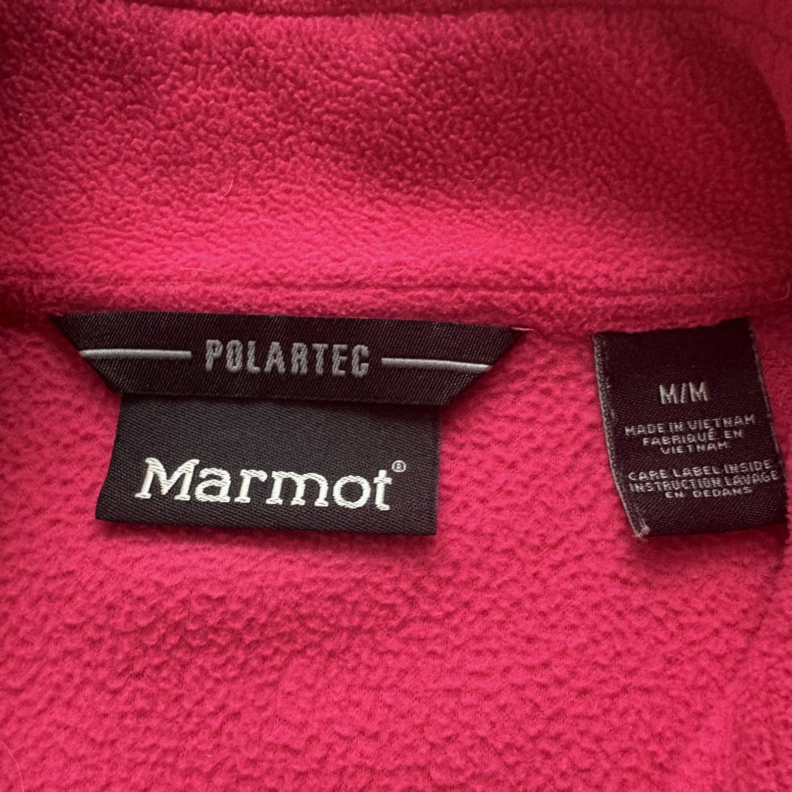 Marmot Marmot Women's 1/4 Zip Fleece Pullover Hiking Outdoor Pink M Size S / US 4 / IT 40 - 2 Thumbnail