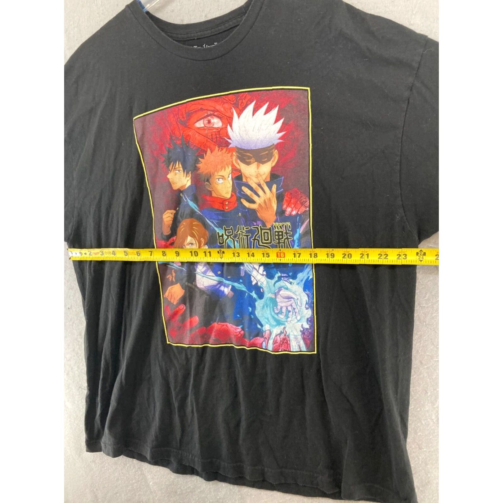 Vintage Jujutsu Kaisen Mens TShirt 3XL Black Anime Shirt Mens 3XL Black Jujutsu Kaisen Graphic Print Crew Neck Cotton Jersey Short Sleeve VS Size US XXL / EU 58 / 5 - 2 Thumbnail