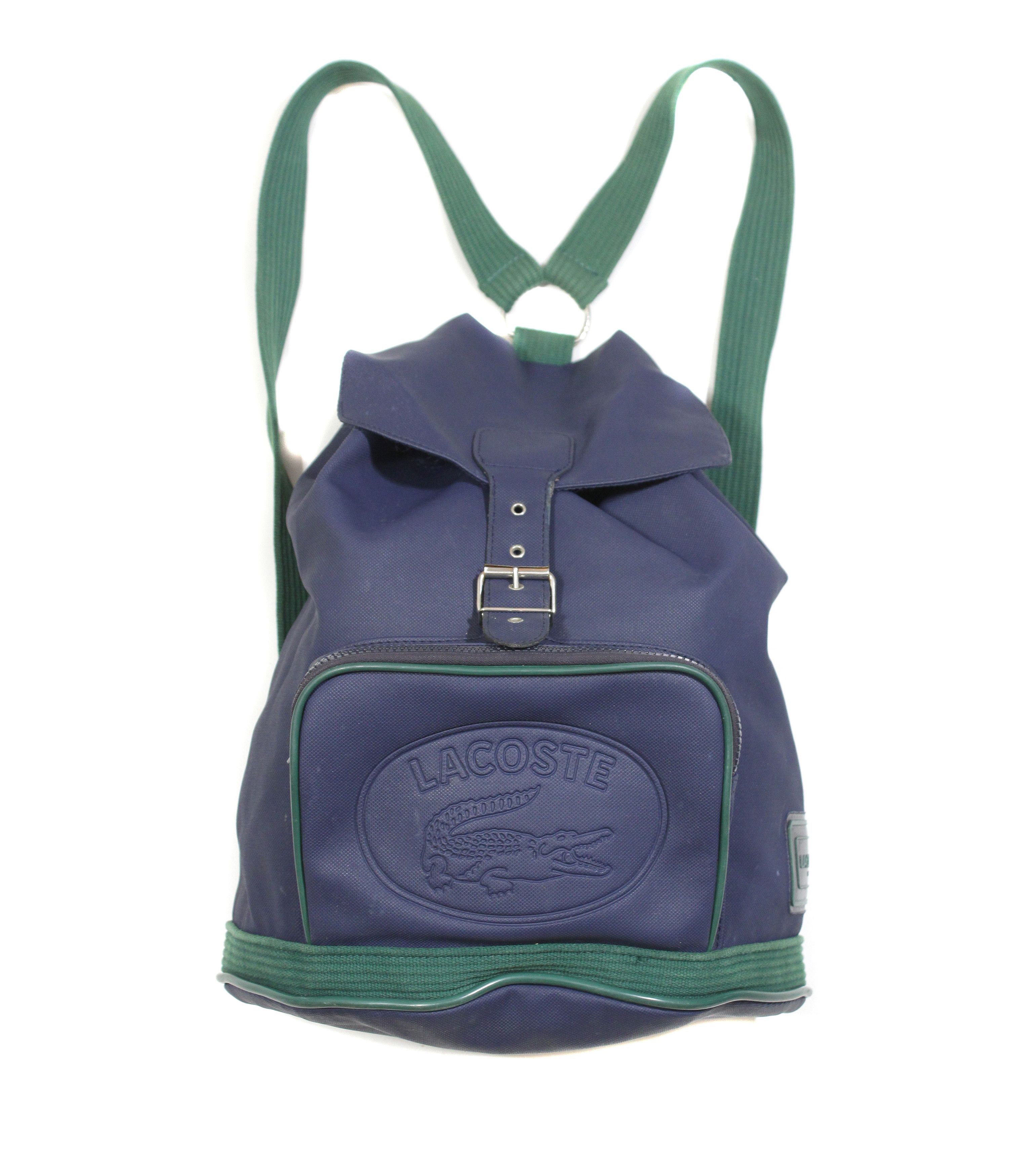 Lacoste 90S Big Logo Backpack Made in France Size ONE SIZE - 1 Thumbnail