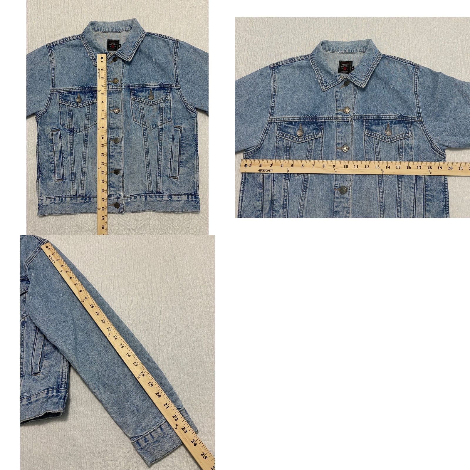 American Eagle Outfitters VINTAGE American Eagle Outfitters Denim Jacket Women M Blue Casual 90s Button Front All Seasons Pockets Logo Size M / US 6-8 / IT 42-44 - 8 Thumbnail