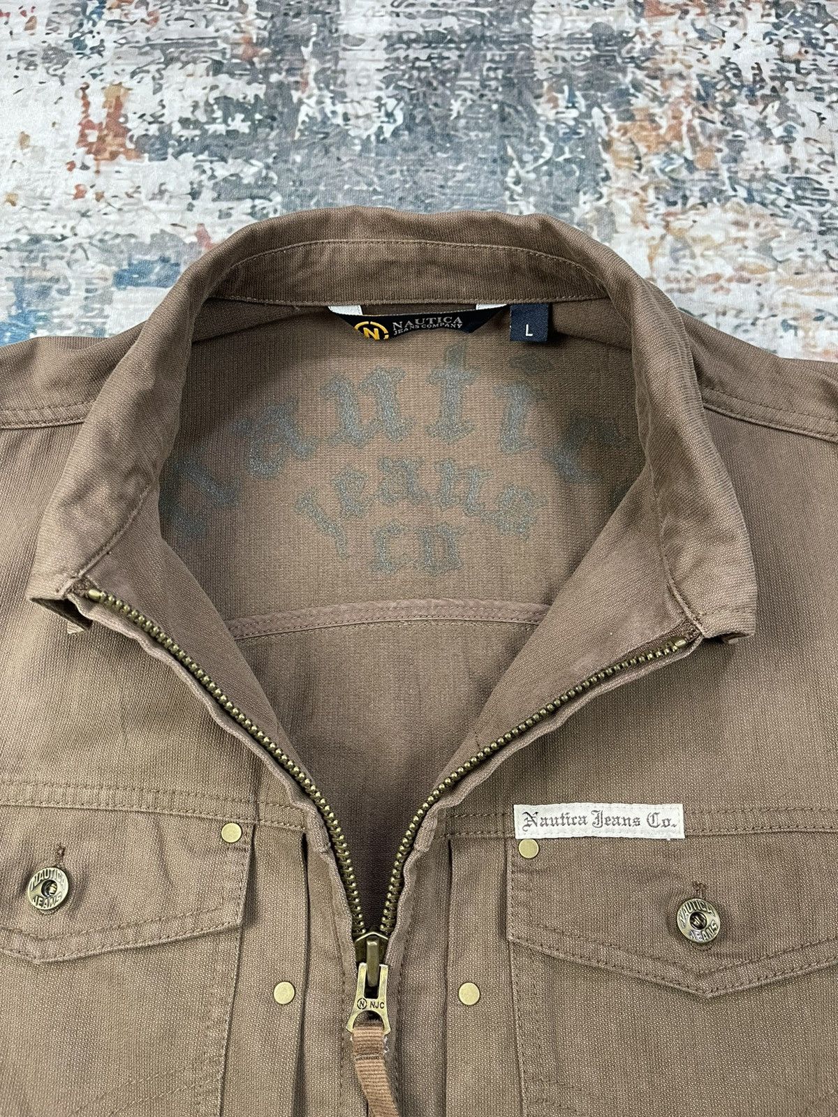 Nautica NAUTICA JEANS UTILITY TRUCKER DENIM JACKET Size US L / EU 52-54 / 3 - 6 Thumbnail