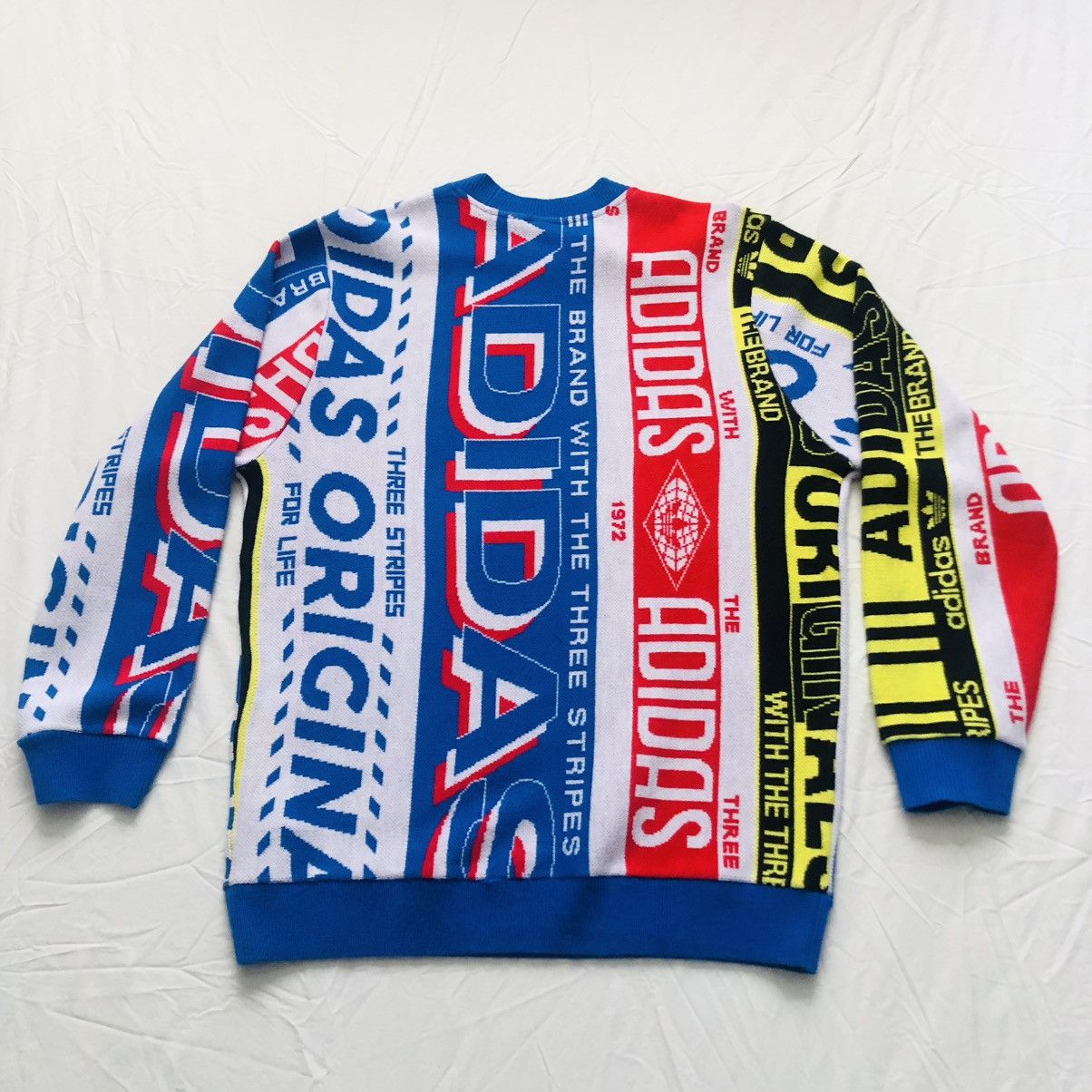 Adidas Adidas Scarf Knitted Double-Sided Sweater Size US L / EU 52-54 / 3 - 3 Thumbnail
