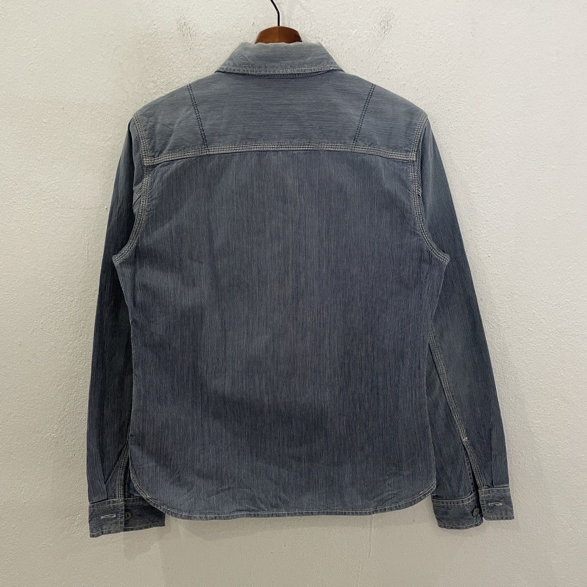 Japanese Brand Vintage Bartack Work Hickory Stripe Jacket Size US S / EU 44-46 / 1 - 7 Thumbnail