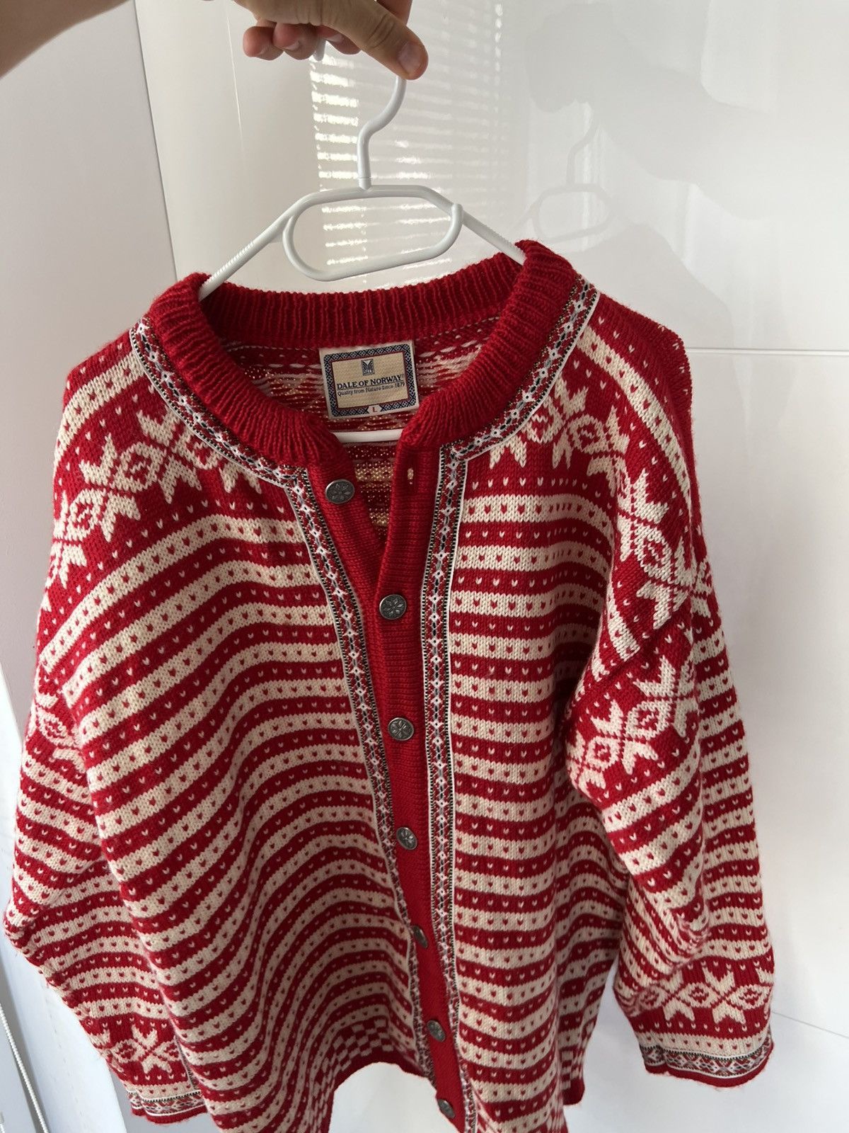 Vintage ‼️Vintage Dale Of Norway Premium Wool Button Sweater Cardigan Size US L / EU 52-54 / 3 - 7 Thumbnail