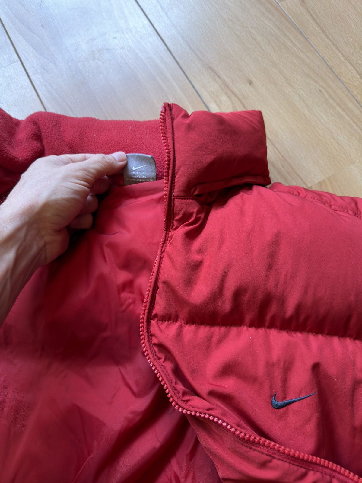Nike Nike vintage red down jacket vest Size US XL / EU 56 / 4 - 12 Thumbnail