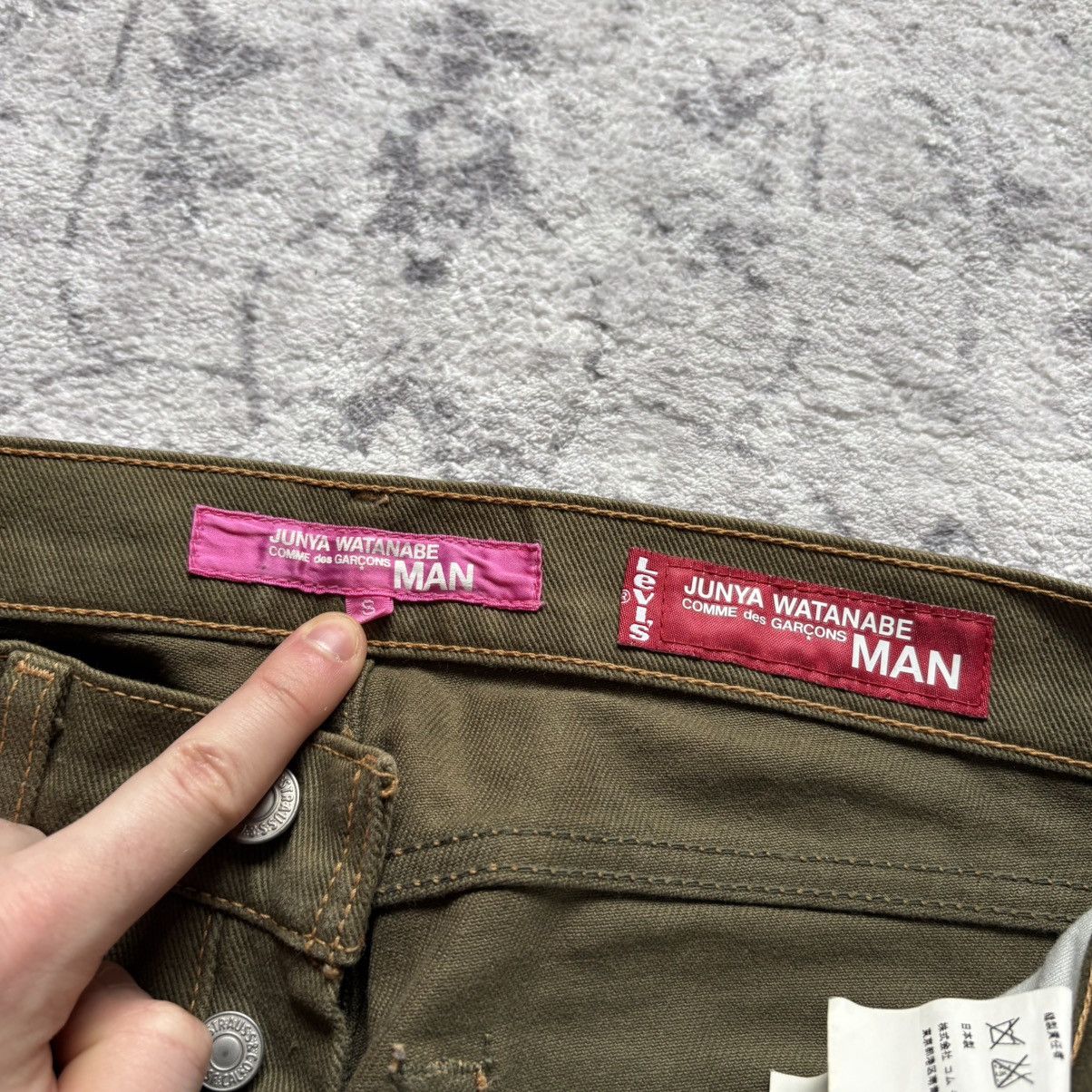 Junya Watanabe Junya Watanabe AD2003 Pink Label Green Denim Jeans | S Size US 28 / EU 44 - 5 Thumbnail