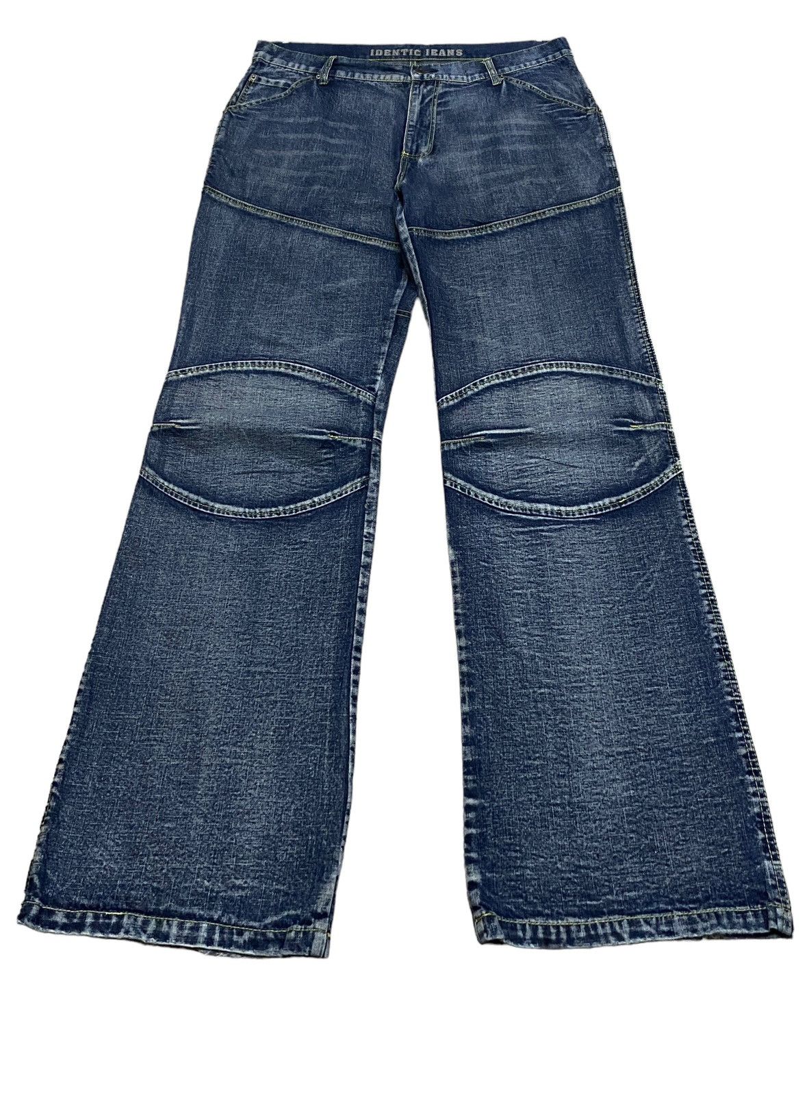 If Six Was Nine Rare Design Vintage Brand Identic Rapper Baggy Jeans 2000s Size US 40 / EU 56 - 1 Thumbnail