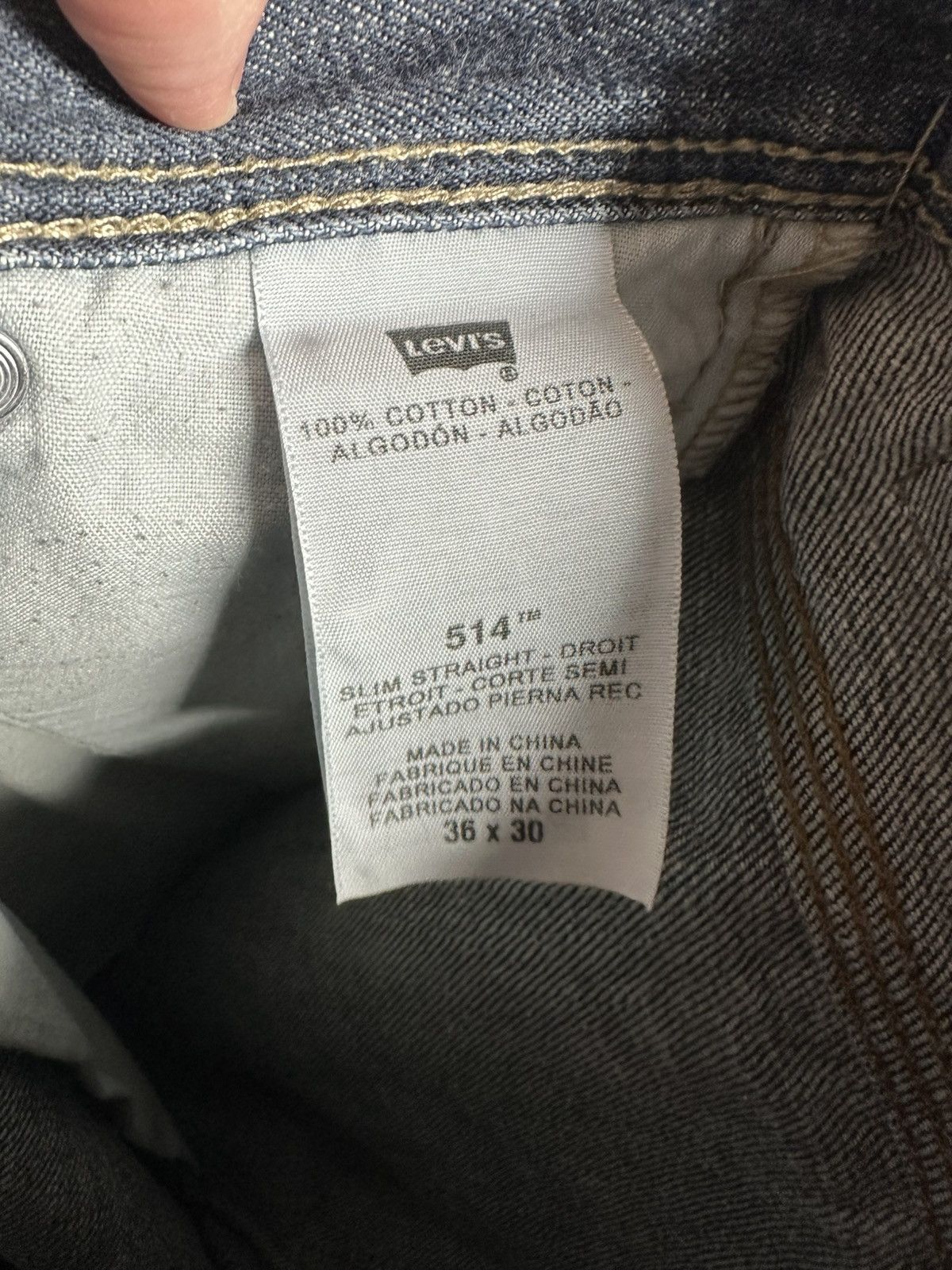 Levi's Levi’s 514 Selvedge Denim Jeans Blue 36x30 Men’s Pants Size US 36 / EU 52 - 14 Thumbnail