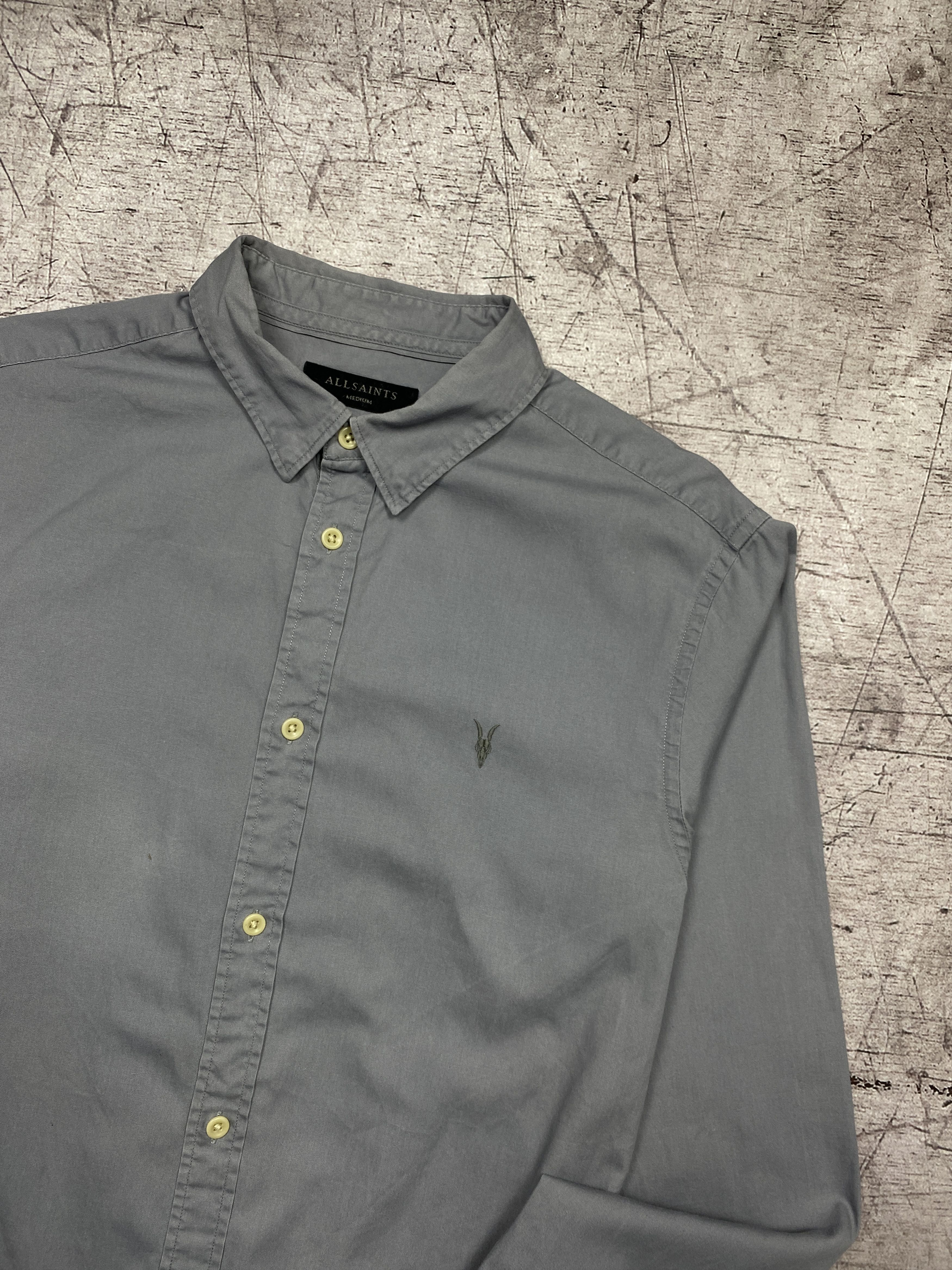 Allsaints Allsaints Vintage Redondo Mens Long Sleeve Shirt Size US M / EU 48-50 / 2 - 2 Thumbnail