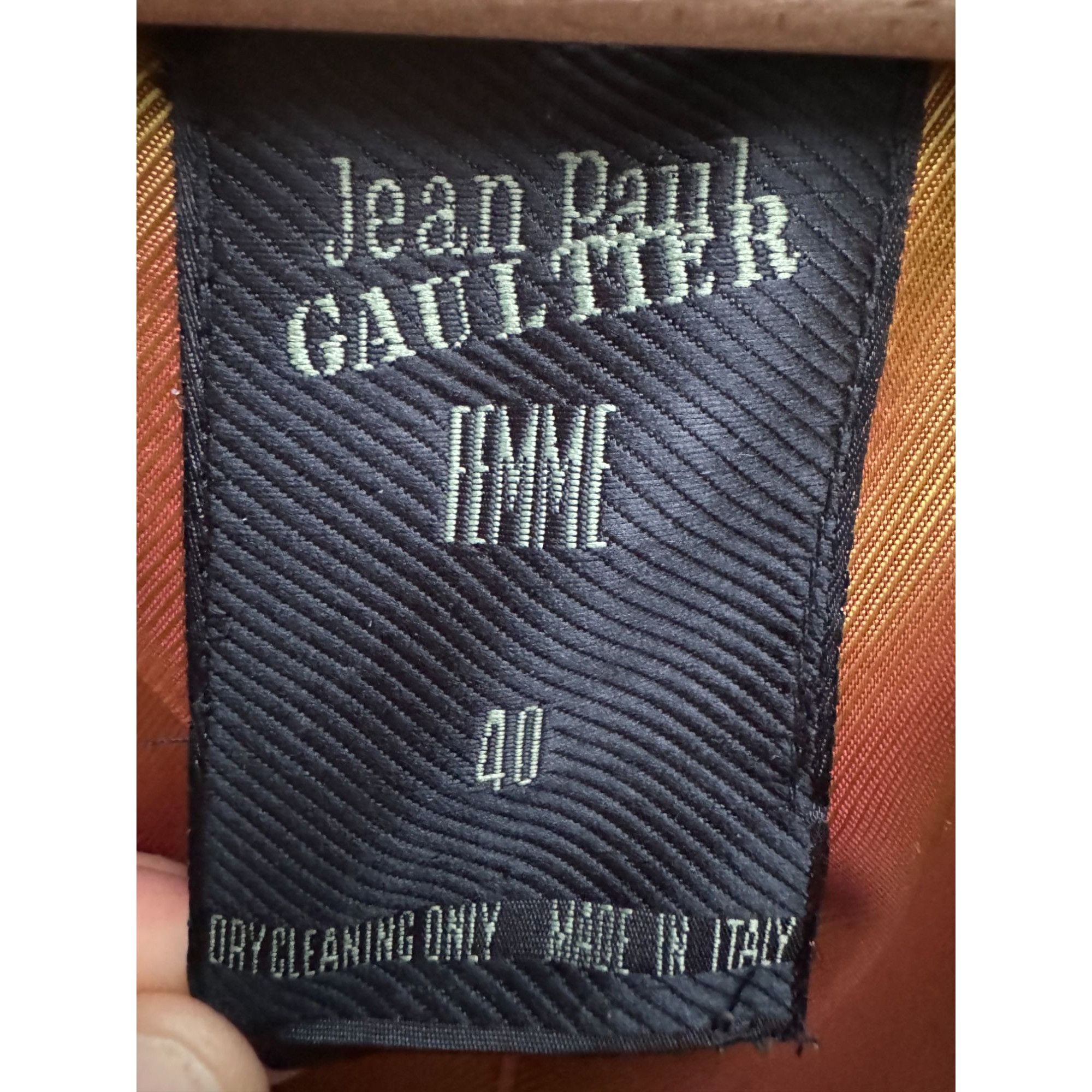 Jean Paul Gaultier Vintage Oversized Brown Wool Blazer Jacket Size M / US 6-8 / IT 42-44 - 6 Thumbnail
