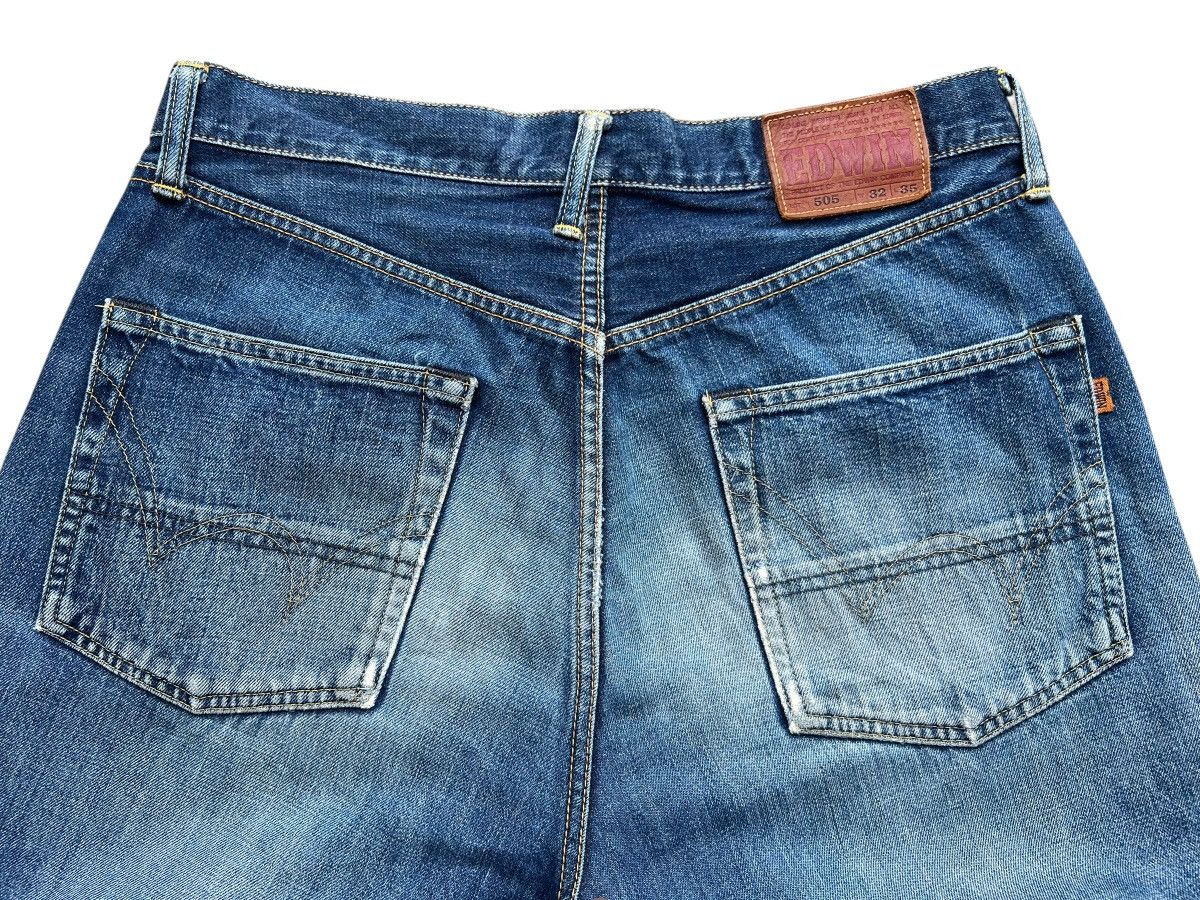 Edwin Vintage Edwin 505 Distressed Baggy Denim Jeans 33x30 Size US 33 - 7 Thumbnail