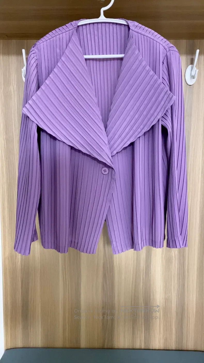 Issey Miyake Issey Miyake Purple Coat Size M / US 6-8 / IT 42-44 - 1 Thumbnail