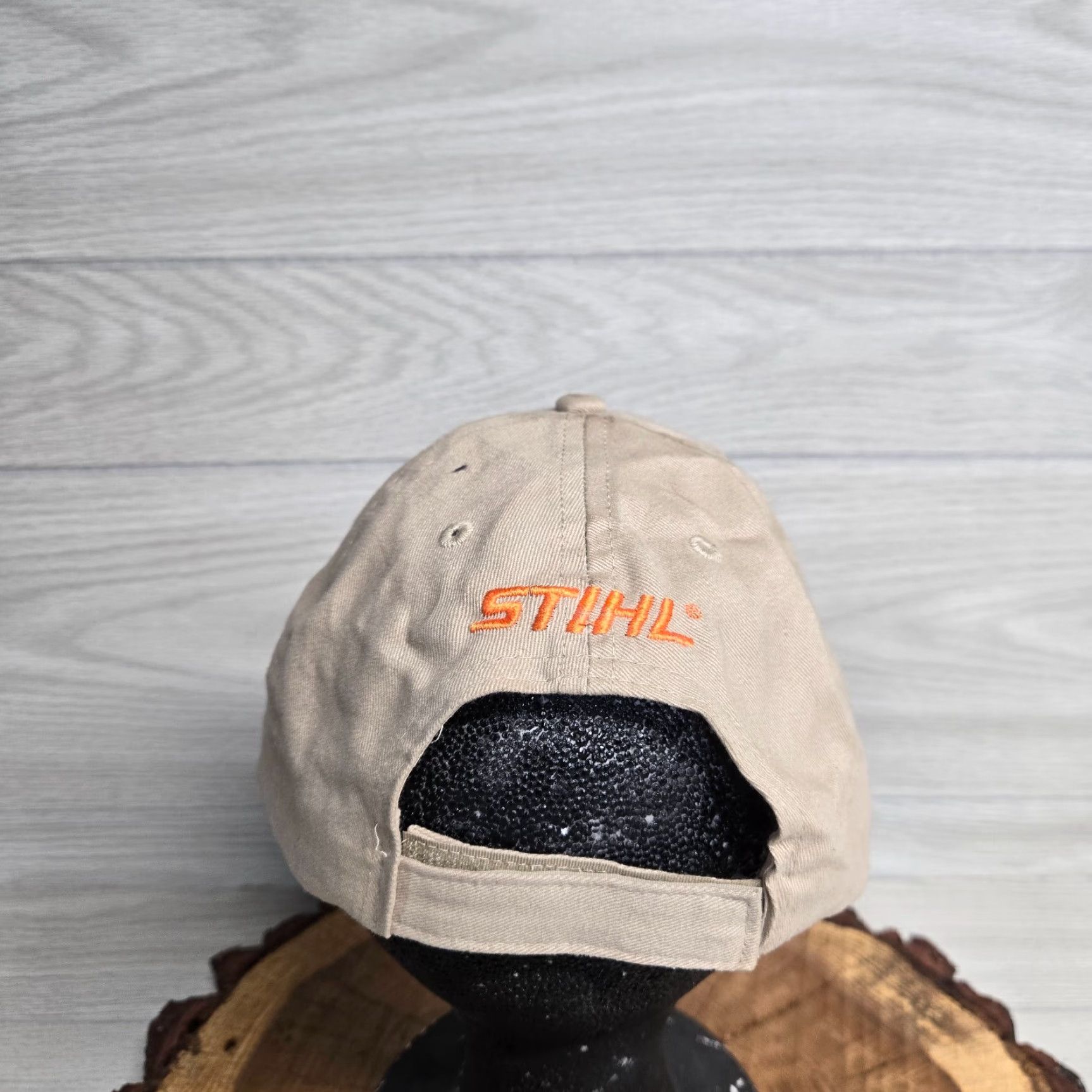 Vintage Moneta Farm & Home Center Baseball Cap Hat Strapback Adjustable Beige Men Hat Adjustable Beige Baseball Cap Men Size ONE SIZE - 3 Thumbnail
