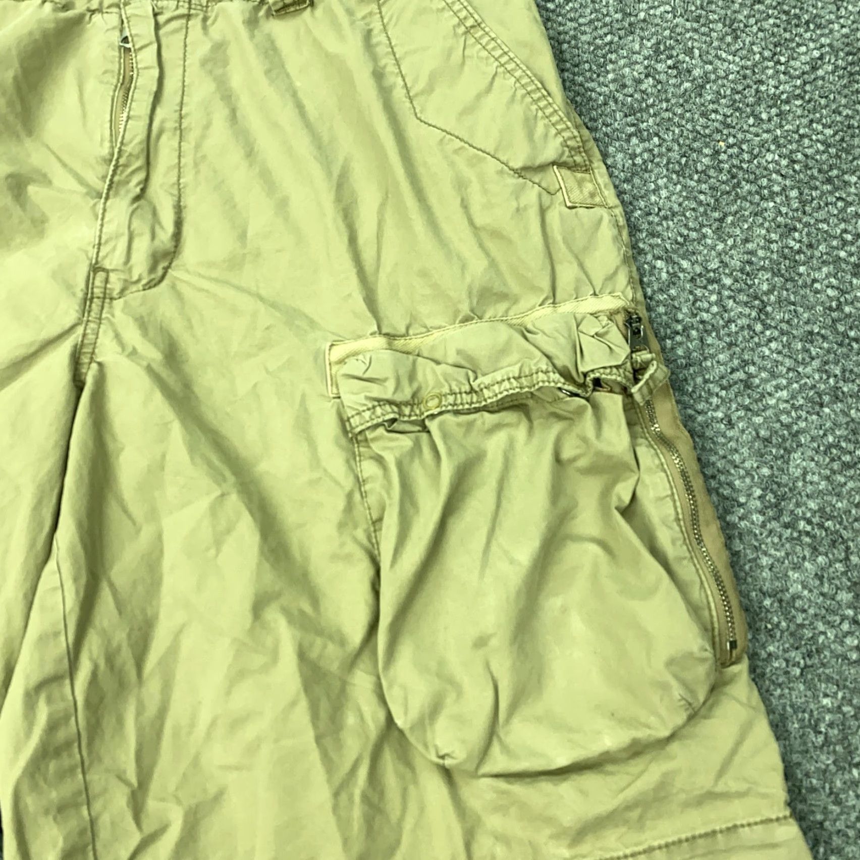 Nautica Nautica Jeans Company Shorts Mens 36 Khaki Cargo Multi Pocket Grunge Skate Y2K Size US 36 / EU 52 - 3 Thumbnail