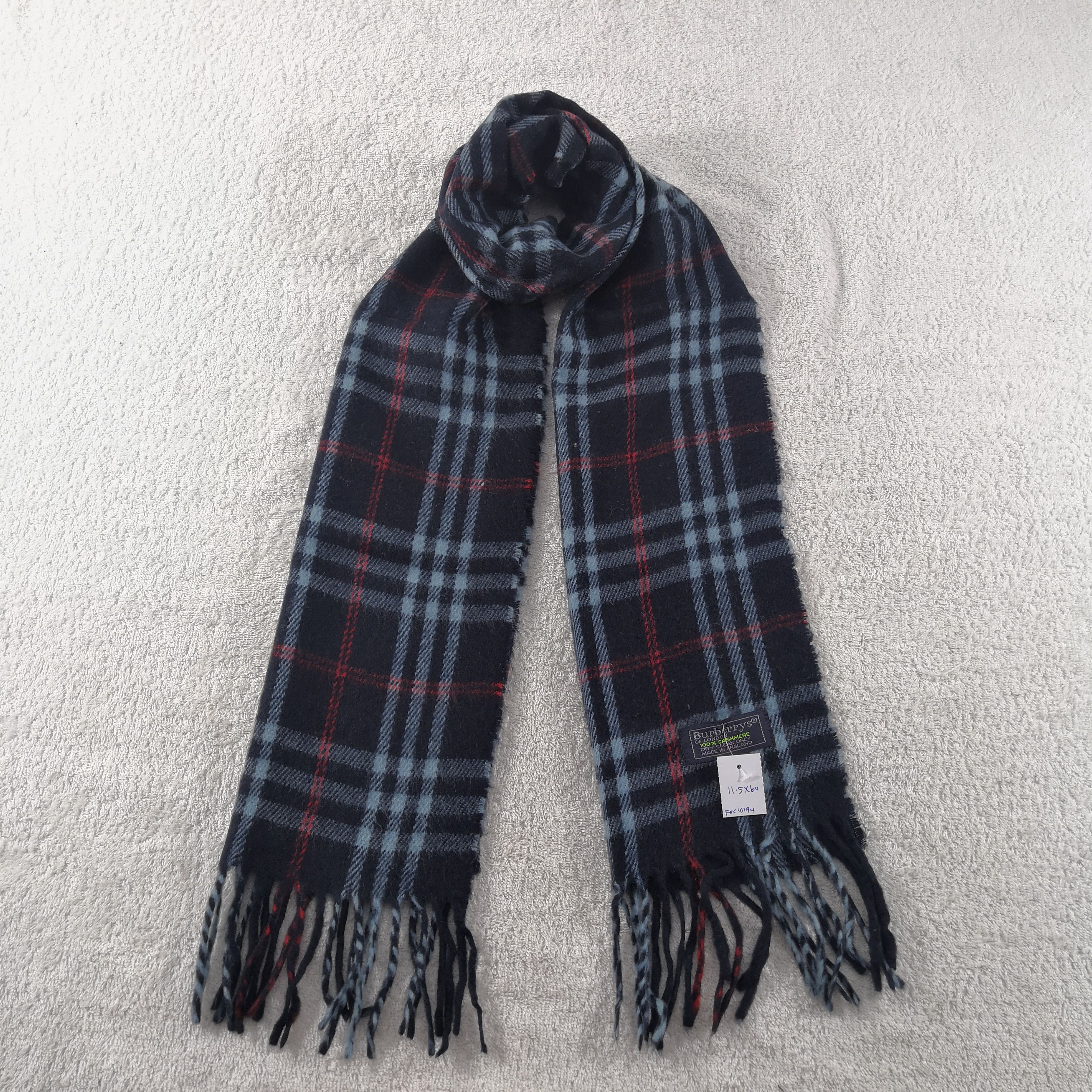 Burberry Vintage Burberry Scarf Muffler Wool Cashmere Scarves Size ONE SIZE - 1 Thumbnail