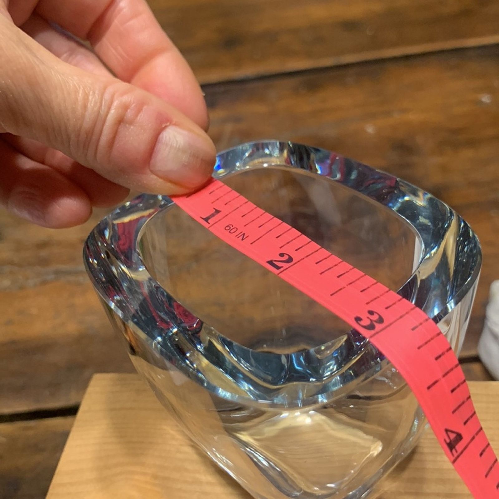 Vintage Sweden 30's-60's crystal glass bowl vase possibly Stromberg Size ONE SIZE - 8 Thumbnail