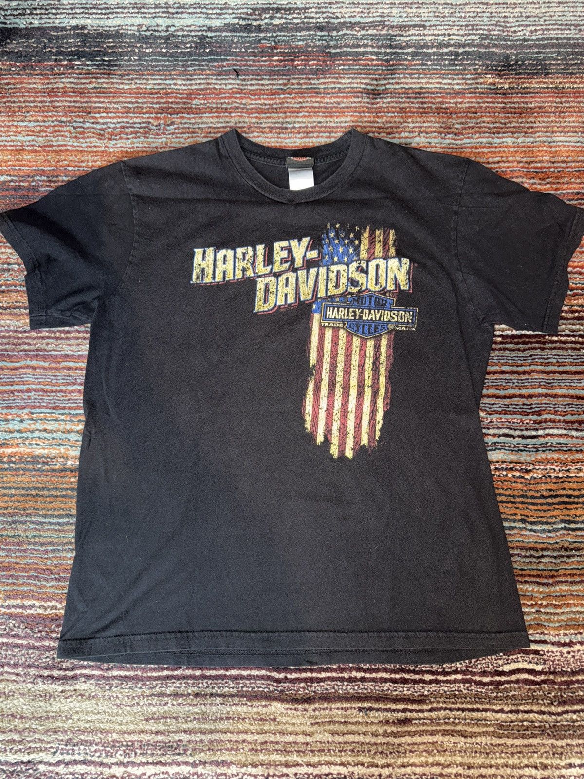 Harley Davidson Harley Davidson USA flag garden state Size US L / EU 52-54 / 3 - 1 Thumbnail