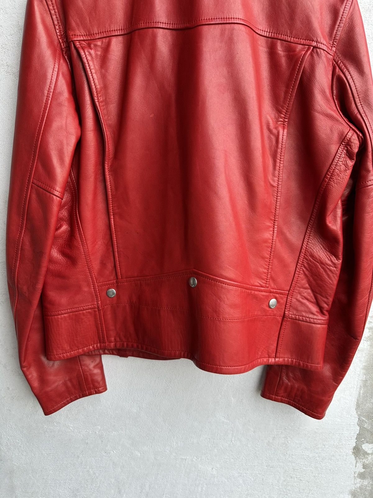 Saint Laurent Paris [50] SS14 Red L01 Lambskin leather jacket Size US M / EU 48-50 / 2 - 13 Thumbnail