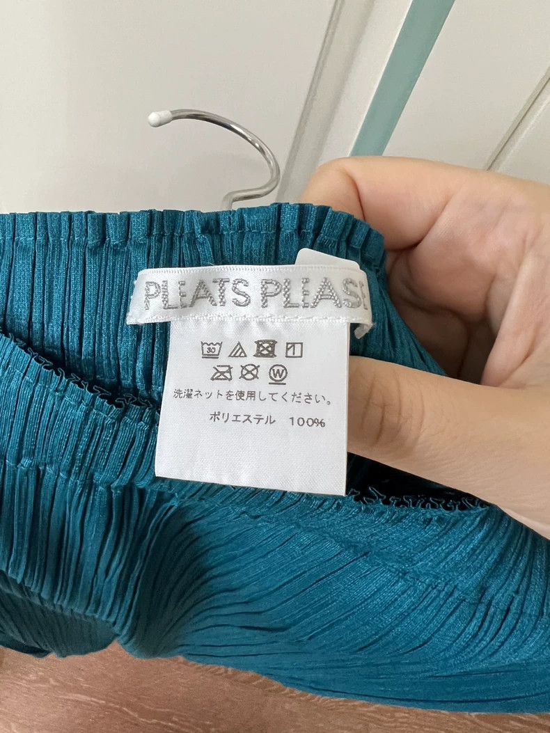 Issey Miyake Issey Miyake size:2 Blue-green pleated pants Size 42" / US 20 - 2 Thumbnail