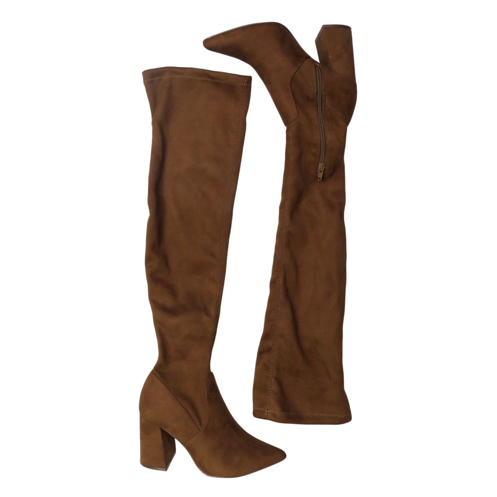Steve Madden Steve Madden Jacoby Thigh High Boots Brown Suede 6 Size US 6 / IT 36 - 3 Thumbnail