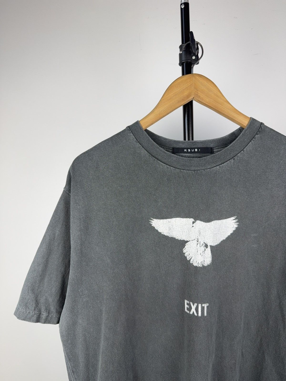 Ksubi Vintage 00s Japanese Ksubi EXIT Retro Faded Tee Shirt Size US M / EU 48-50 / 2 - 2 Thumbnail