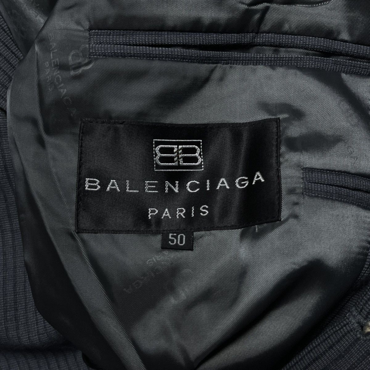 Balenciaga Balenciaga Pinstripe Wool Blazer Size 50L - 6 Thumbnail