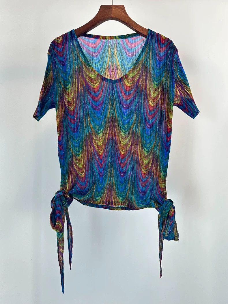 Issey Miyake Issey Miyake Blue peacock jacket Size L / US 10 / IT 46 - 1 Thumbnail