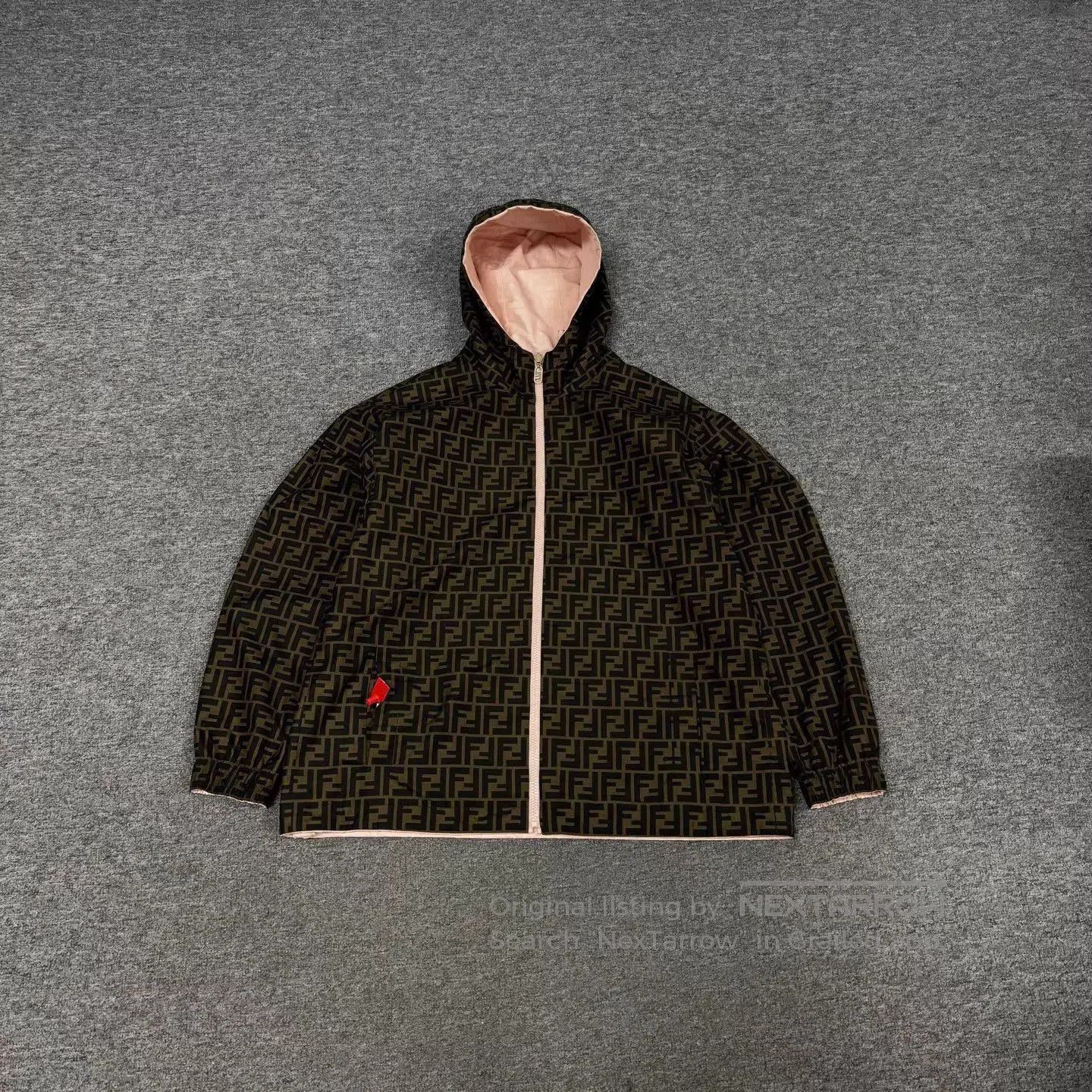 Fendi Multi Pattern Zip-Up Hooded Jacket. Size US M / EU 48-50 / 2 - 1 Thumbnail