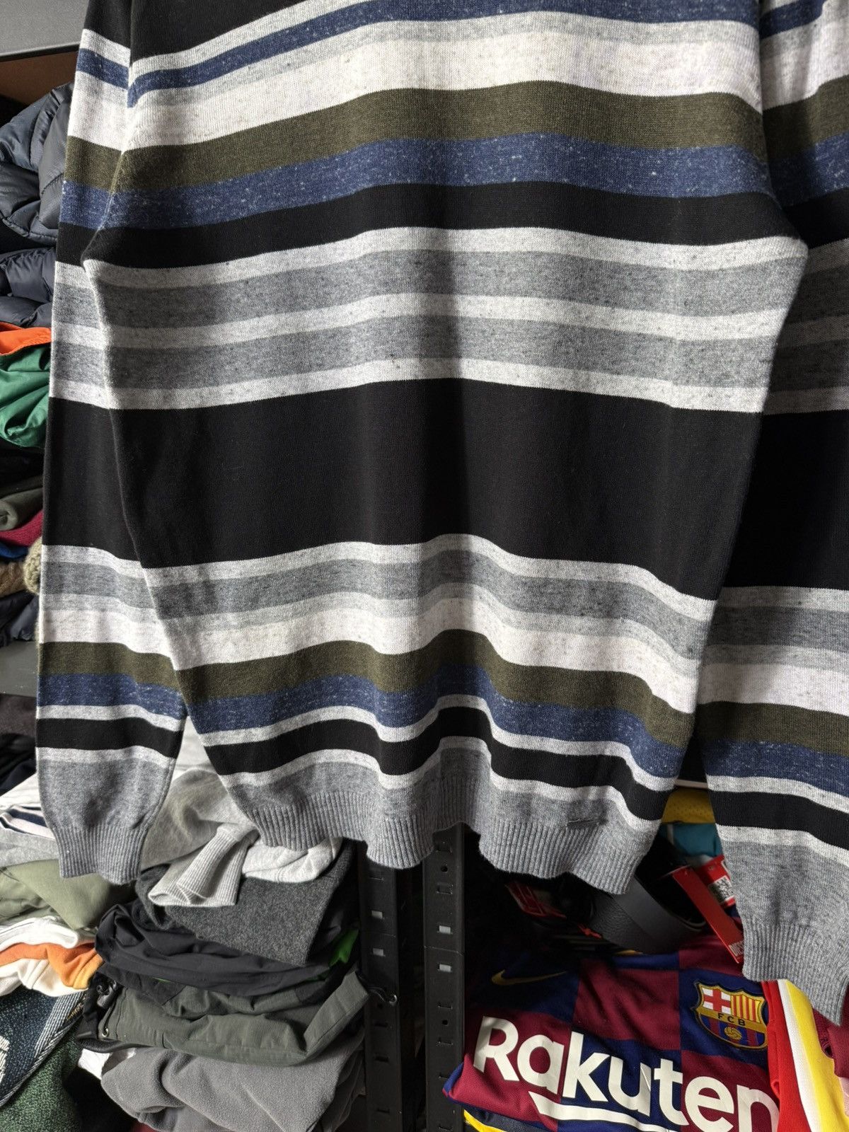 Diesel Diesel Knit Sweater Mens Size M Striped Crewneck Cotton Size US M / EU 48-50 / 2 - 3 Thumbnail