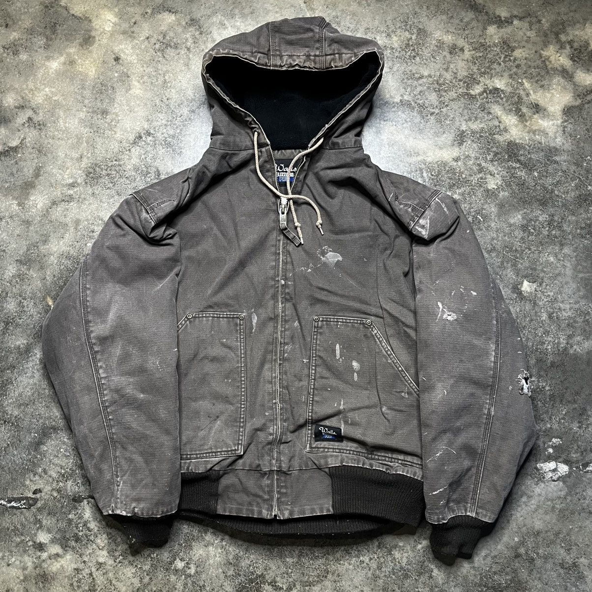 Vintage vintage carhartt style zip up distressed jacket Size US L / EU 52-54 / 3 - 1 Thumbnail