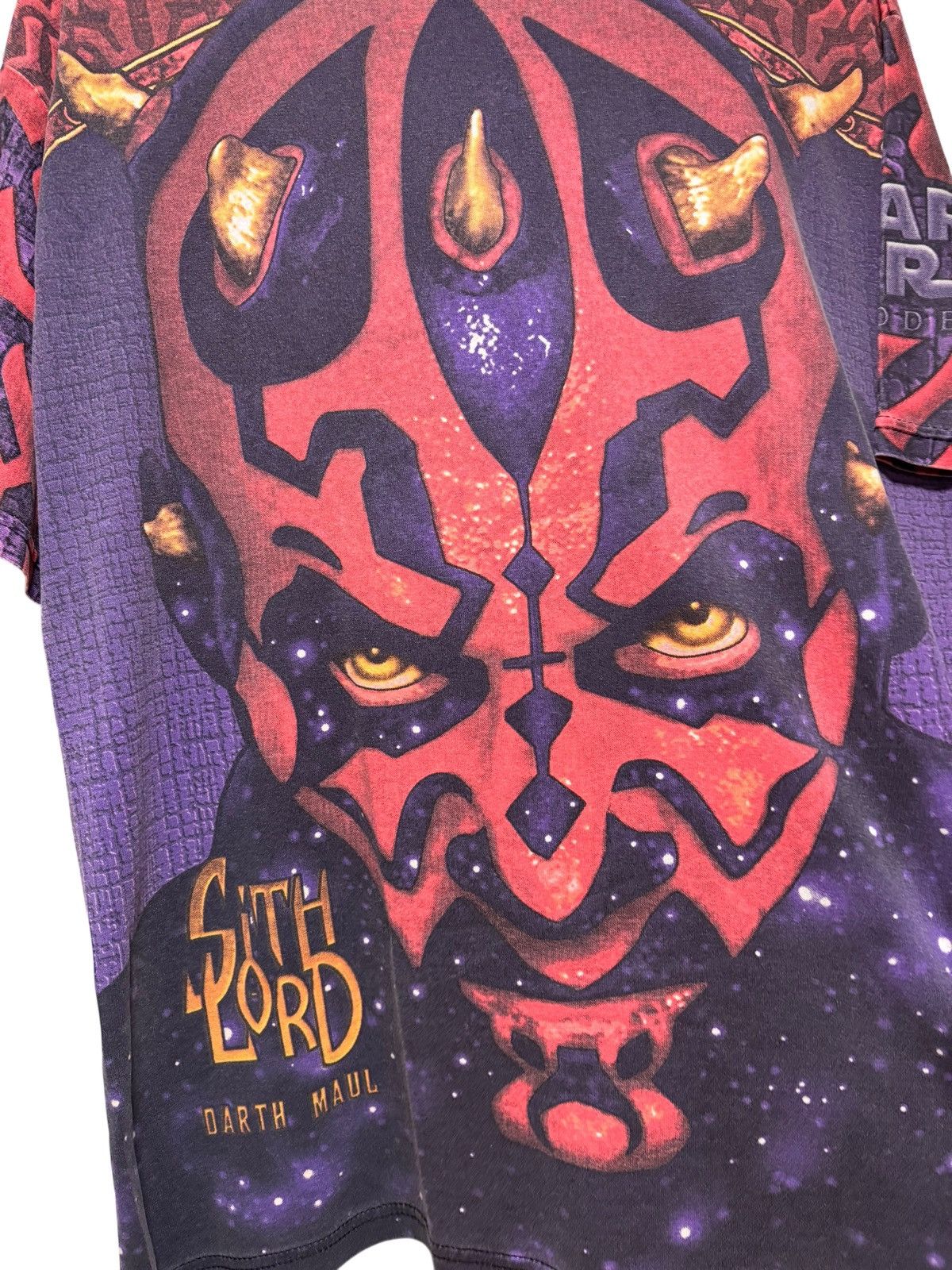 Star Wars Vintage Star Wars Episode 1 Darth Maul All Over Print TShirt Size US XL / EU 56 / 4 - 2 Thumbnail