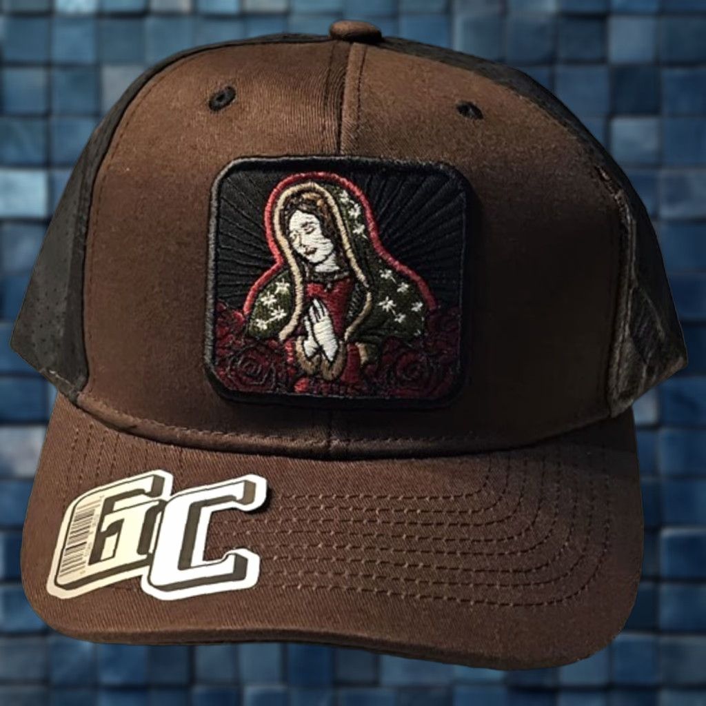 Vintage GUADALUPE VIRGIN MARY ROSE PRAY FLOWER RELIGIOUS SNAPBACK BASEBALL CAP Size ONE SIZE - 1 Thumbnail