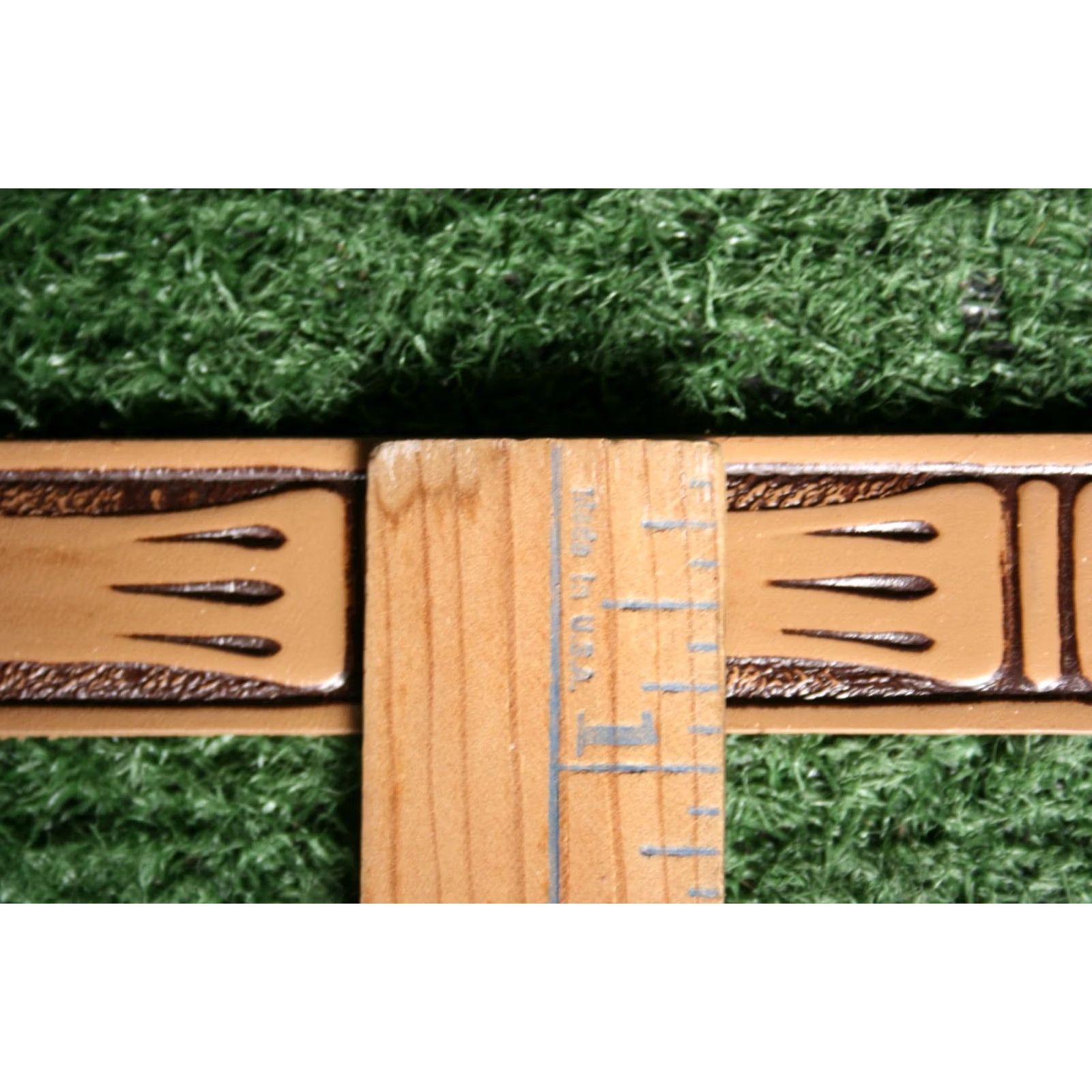 Vintage VINTAGE GLICK Belt Skinny Leather Tan Sz. 38 (Shortened) Women Size ONE SIZE - 7 Thumbnail