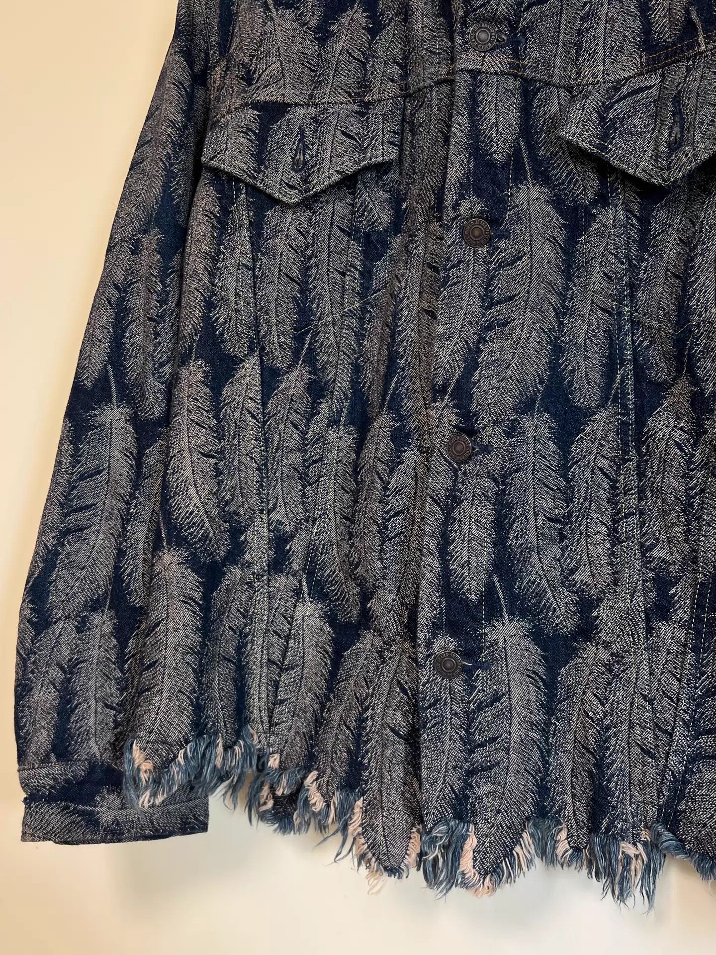 Kapital KAPITAL Tassel Feather Casual Denim Jacket XL Size US XL / EU 56 / 4 - 6 Thumbnail