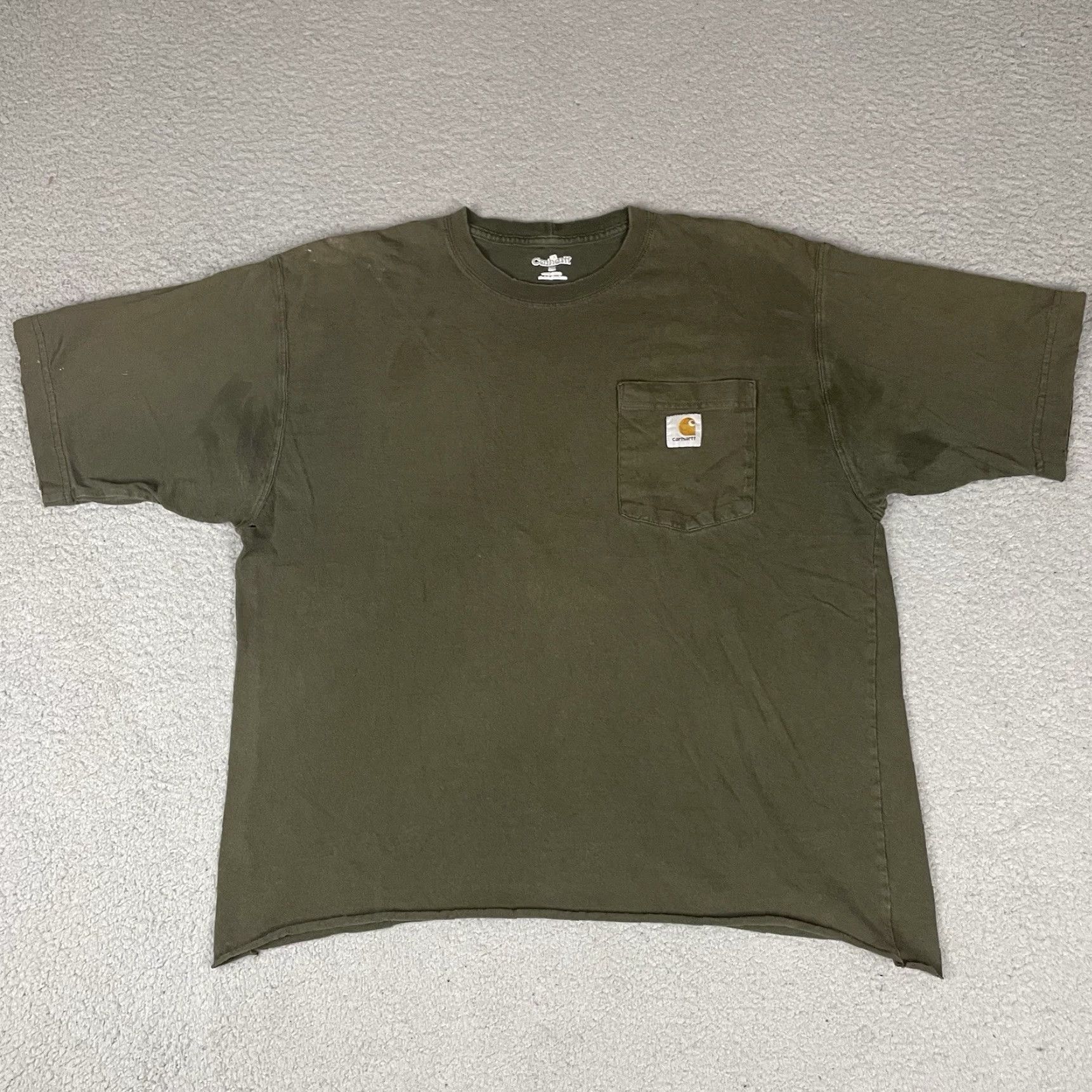 Carhartt VINTAGE Carhartt Shirt Adult Medium Green Pocket Original Casual Distressed Cropped M Size US M / EU 48-50 / 2 - 2 Thumbnail