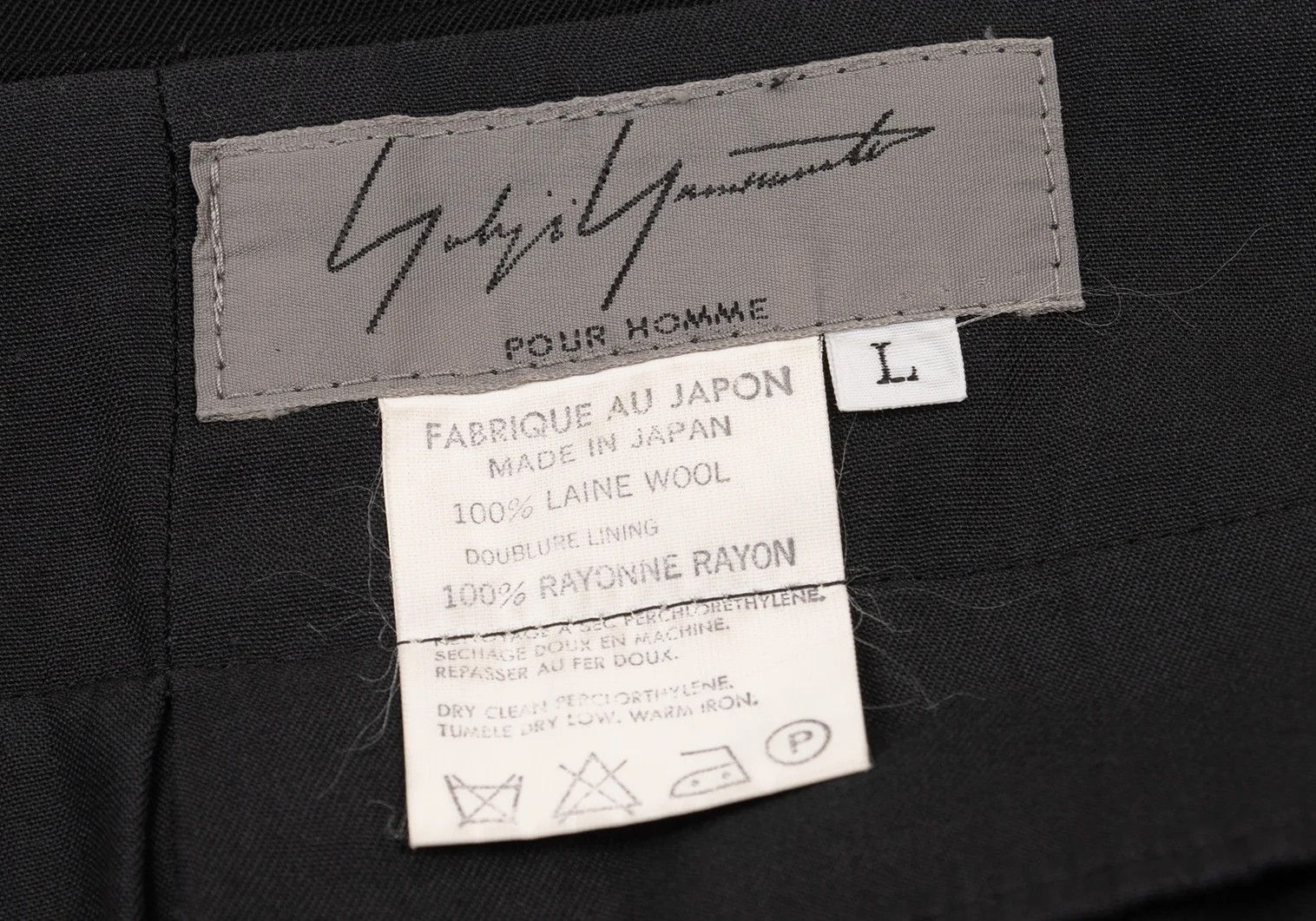 Yohji Yamamoto Yohji Yamamoto Wool Gabardine Pants Black L Size US 38 / EU 54 - 19 Thumbnail