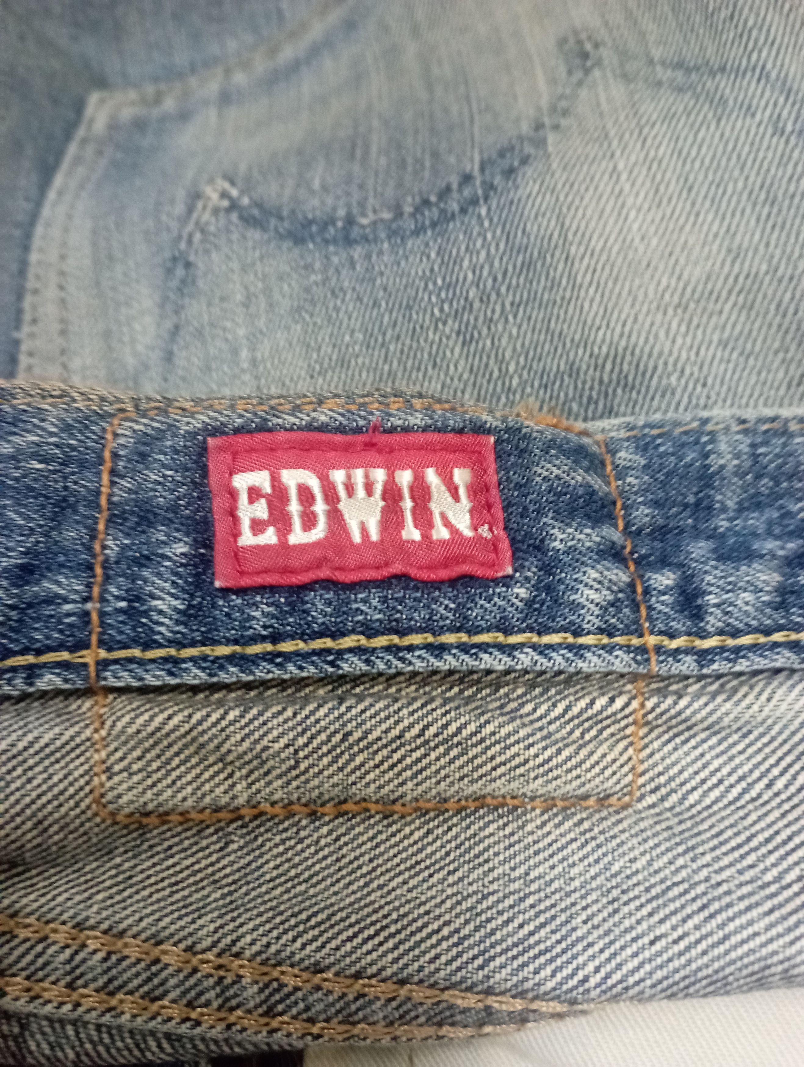 Sugar Cane Vintage Selvedge Buckle Distressed Edwin 505ZX Size US 31 - 20 Thumbnail