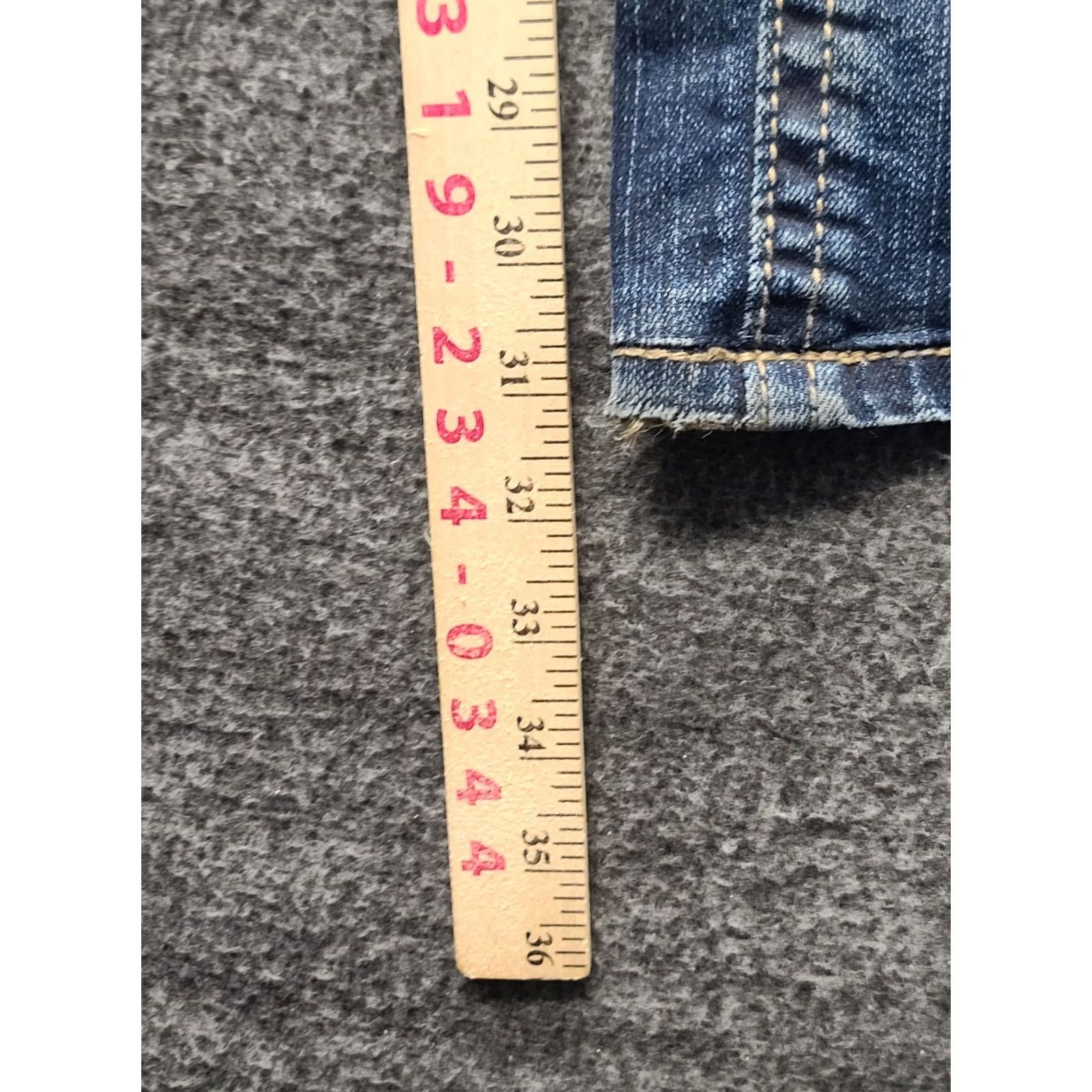 Vintage MEK DNM Jeans Womens 30x31 Bootcut Stretch Denim Slim 5-Pocket Blue By USA Buckle Bke Vintage? No. Size 30" / US 8 / IT 44 - 6 Thumbnail