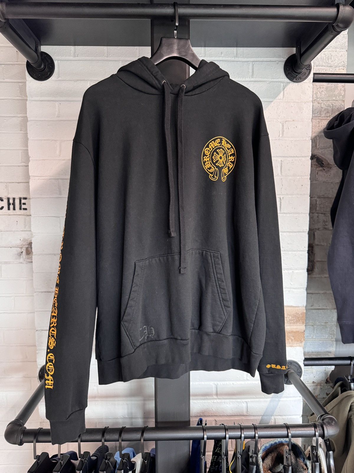 Chrome Hearts Online Exclusive Hoodie Black/Yellow