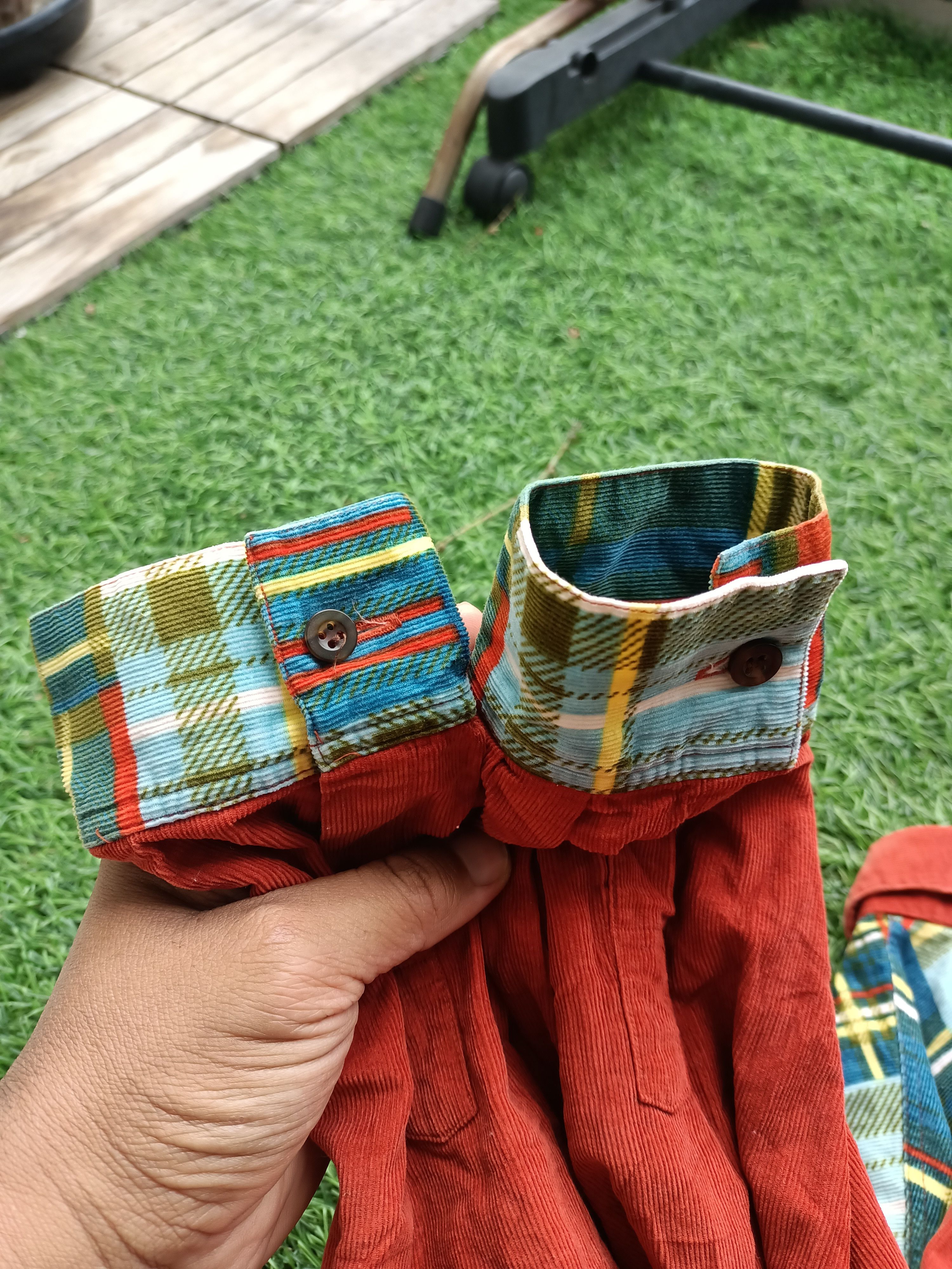 Japanese Brand Naf Naf double pockets coudoroy shirt Size US L / EU 52-54 / 3 - 6 Thumbnail