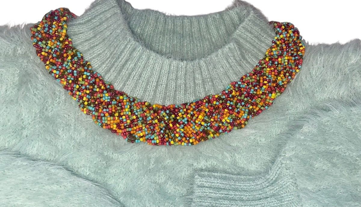 Vintage Sundance Vintage 80’s Seed Beaded Collar Size ONE SIZE - 1 Thumbnail