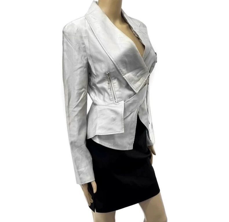 Vivienne Westwood Vivienne Westwood Silver gray deconstructed stand collar c Size M / US 6-8 / IT 42-44 - 2 Thumbnail