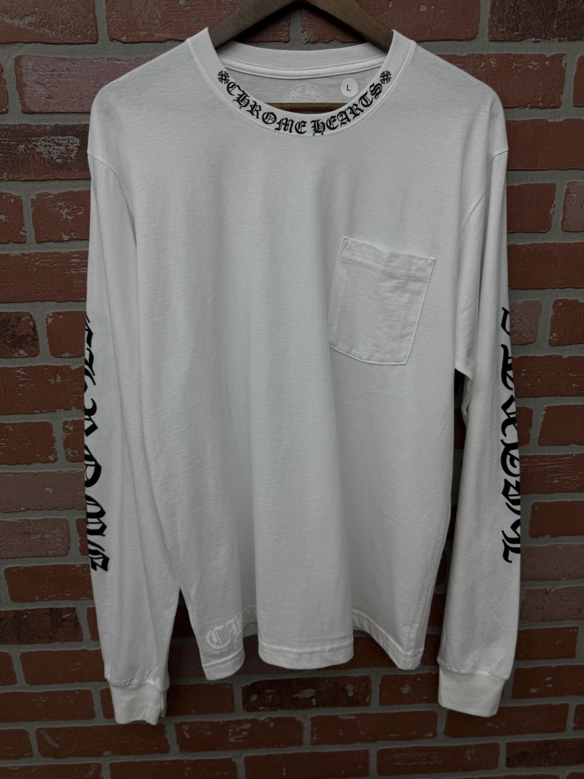 Chrome Hearts Chrome Hearts Long Sleeve Size Large (NEW) White Size US L / EU 52-54 / 3 - 1 Thumbnail
