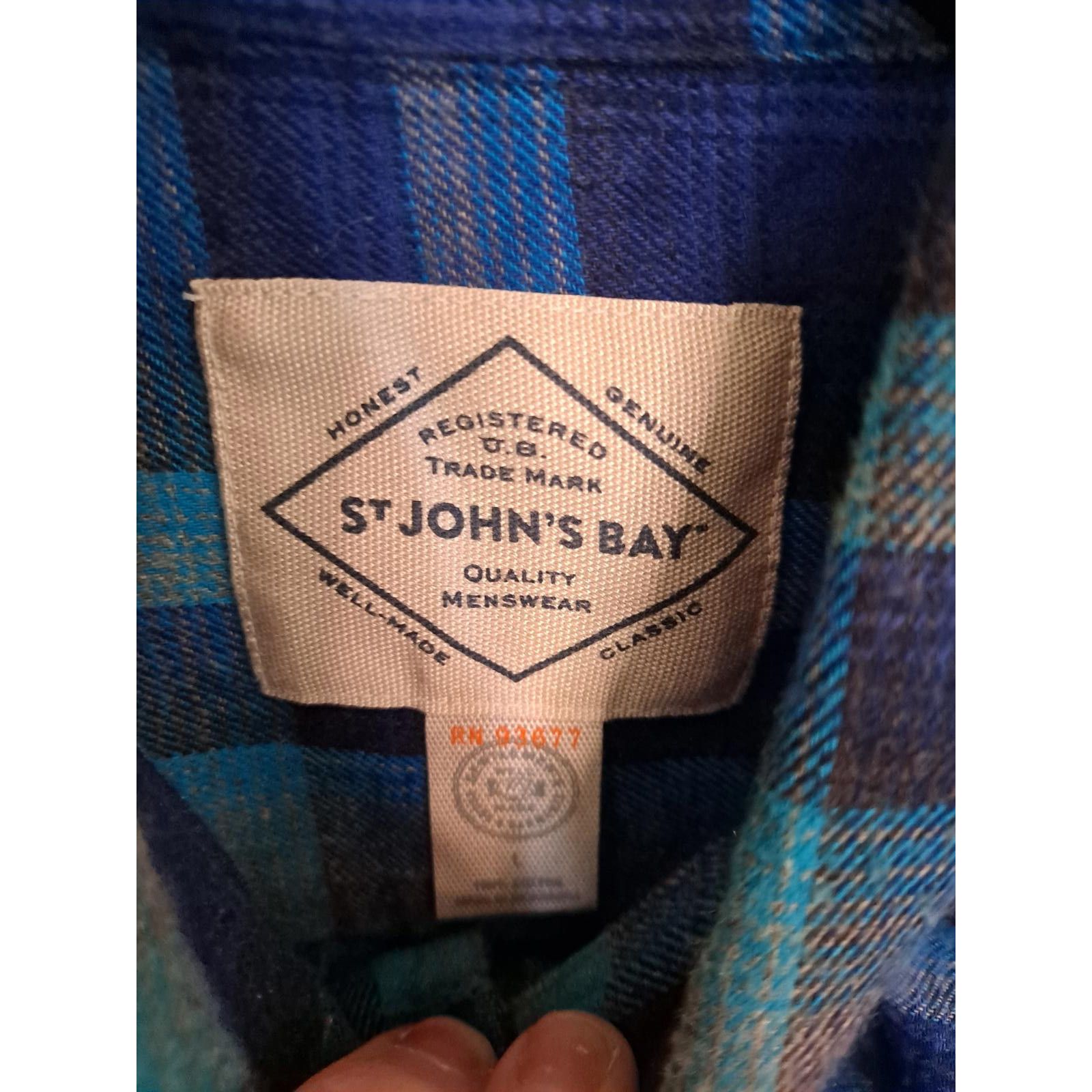 Other St John's Bay Blue Plaid Flannel Size Large Size US L / EU 52-54 / 3 - 3 Thumbnail