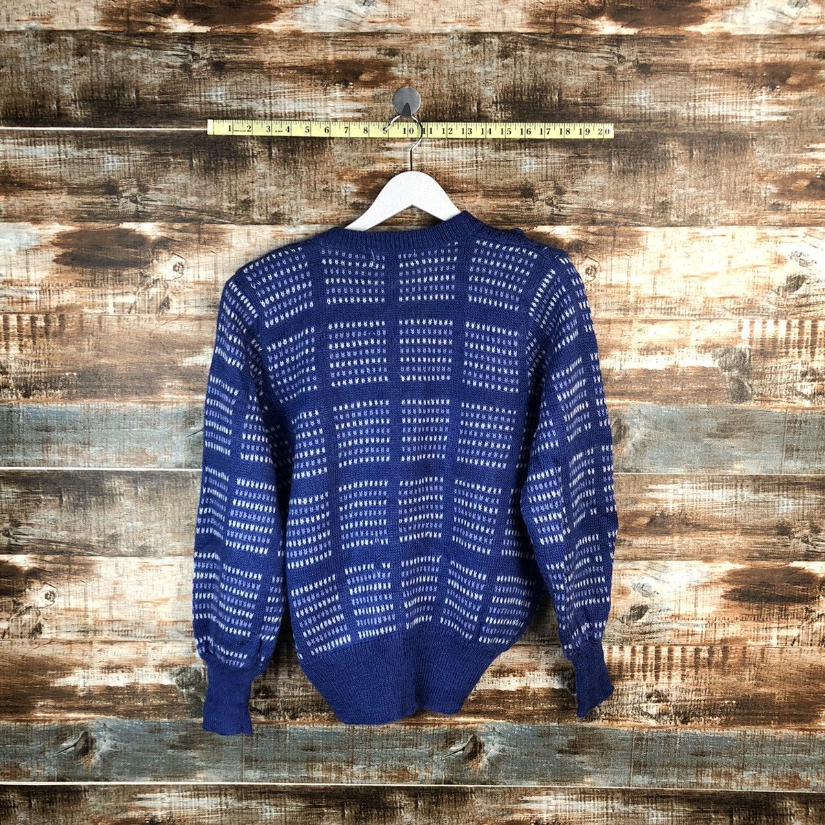 Japanese Brand Chando Rian Blue Cardigan Knitwear vintage #A1490 Size M / US 6-8 / IT 42-44 - 11 Thumbnail